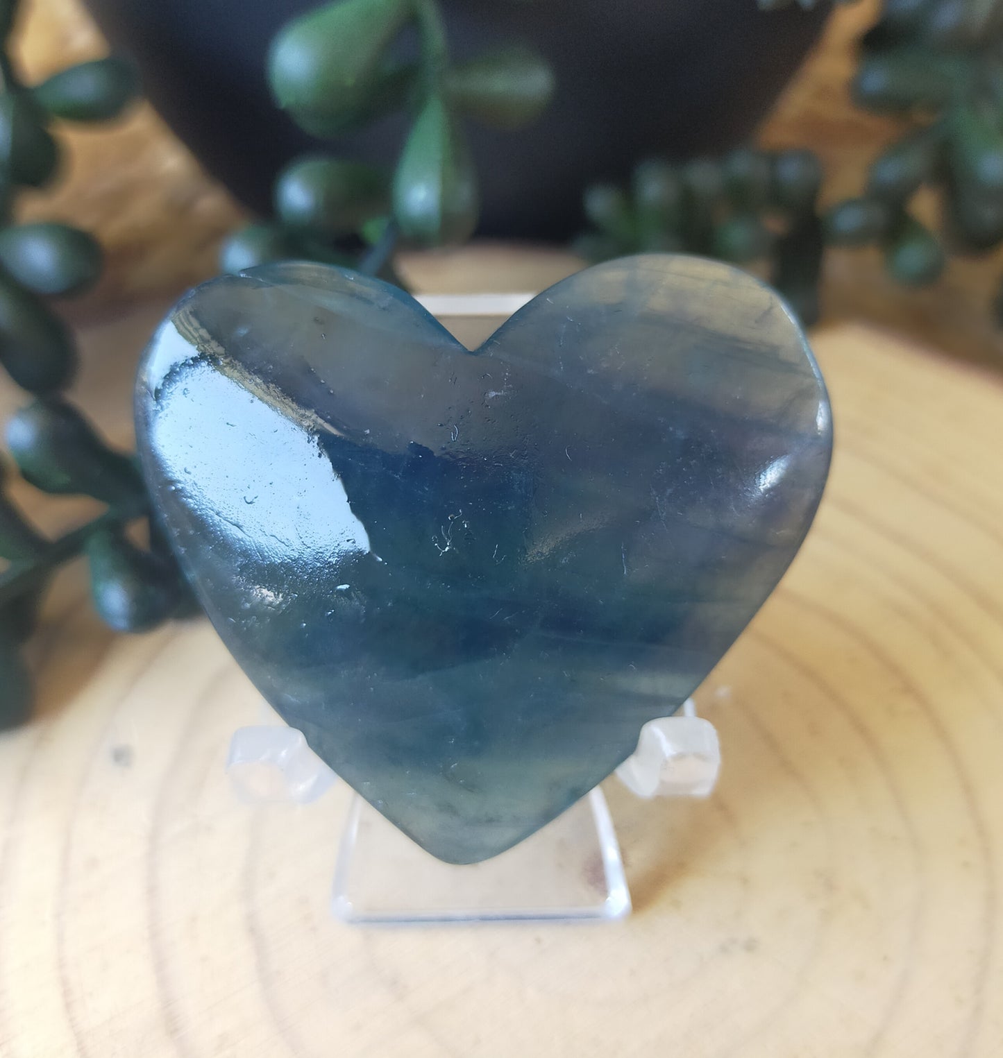 Blue Fluorite Heart