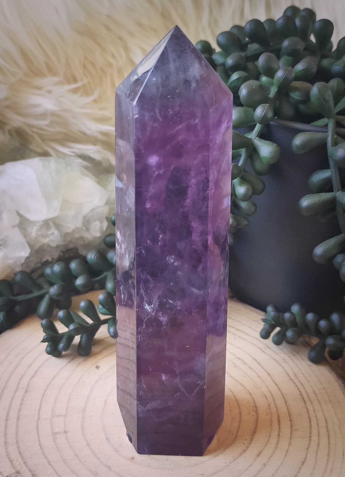 Stunning Purple Fluorite Tower