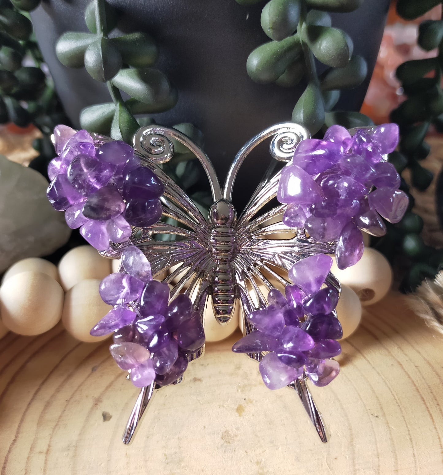Amethyst Chip Butterfly