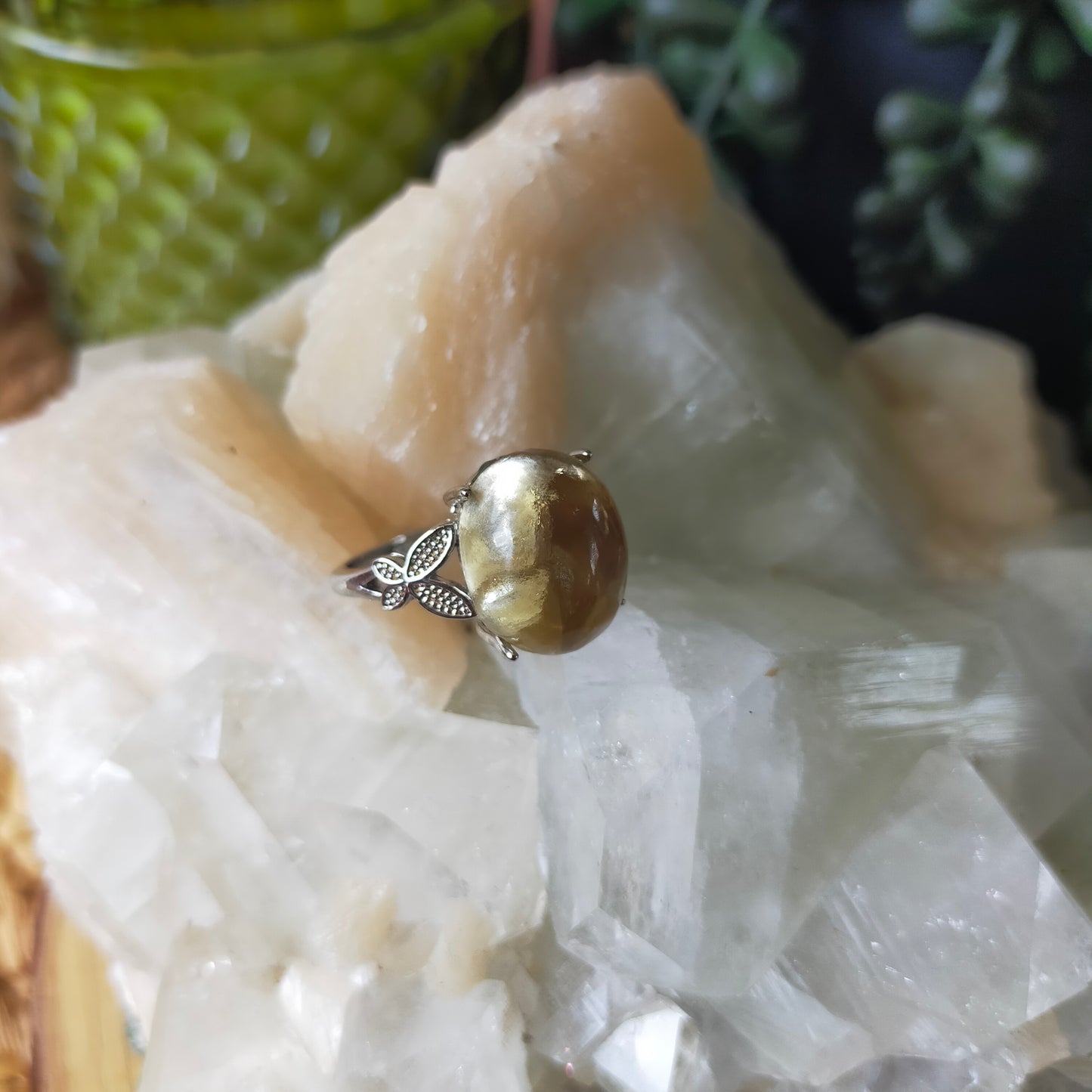 Golden Mica Ring