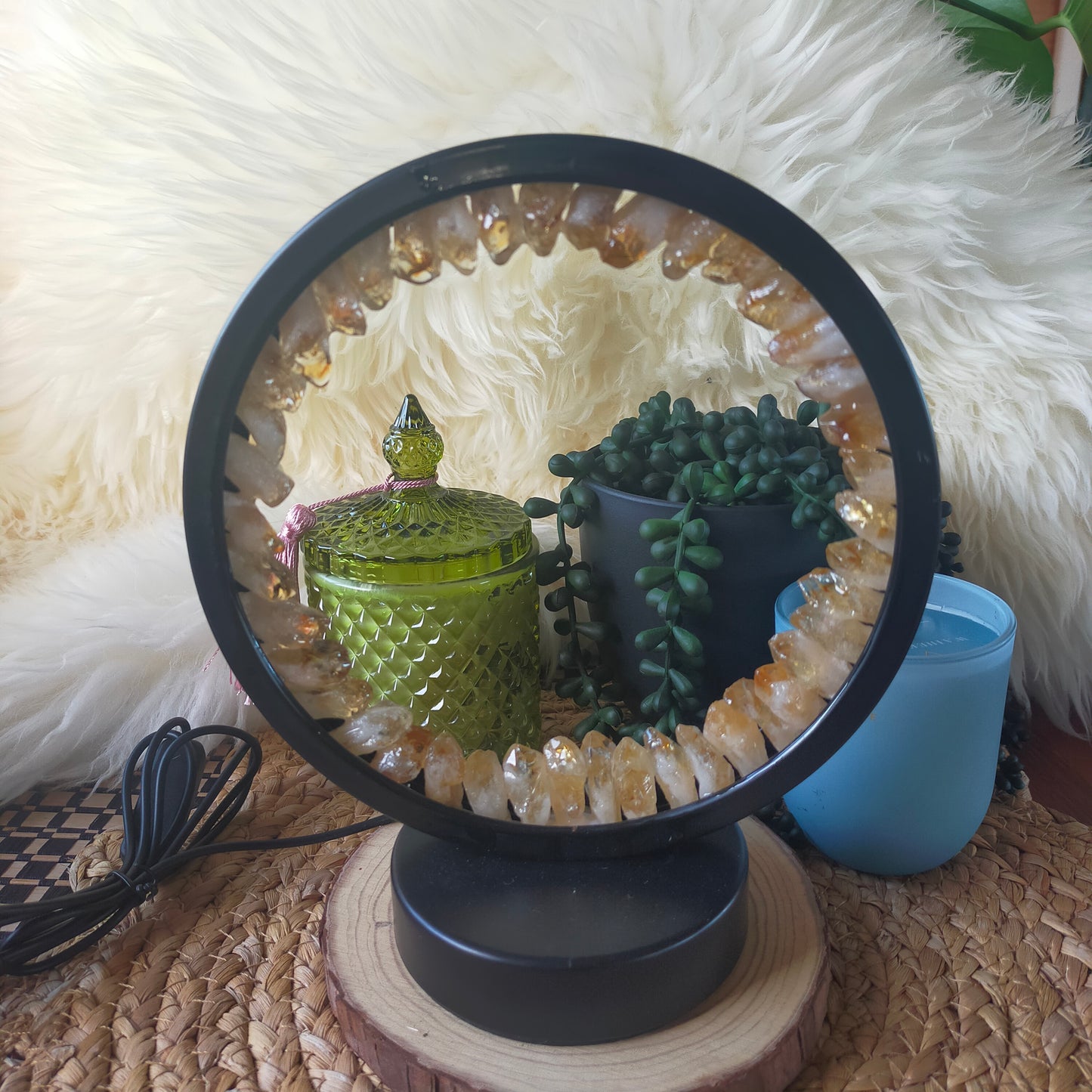 Heat Treated Amethyst Lamp