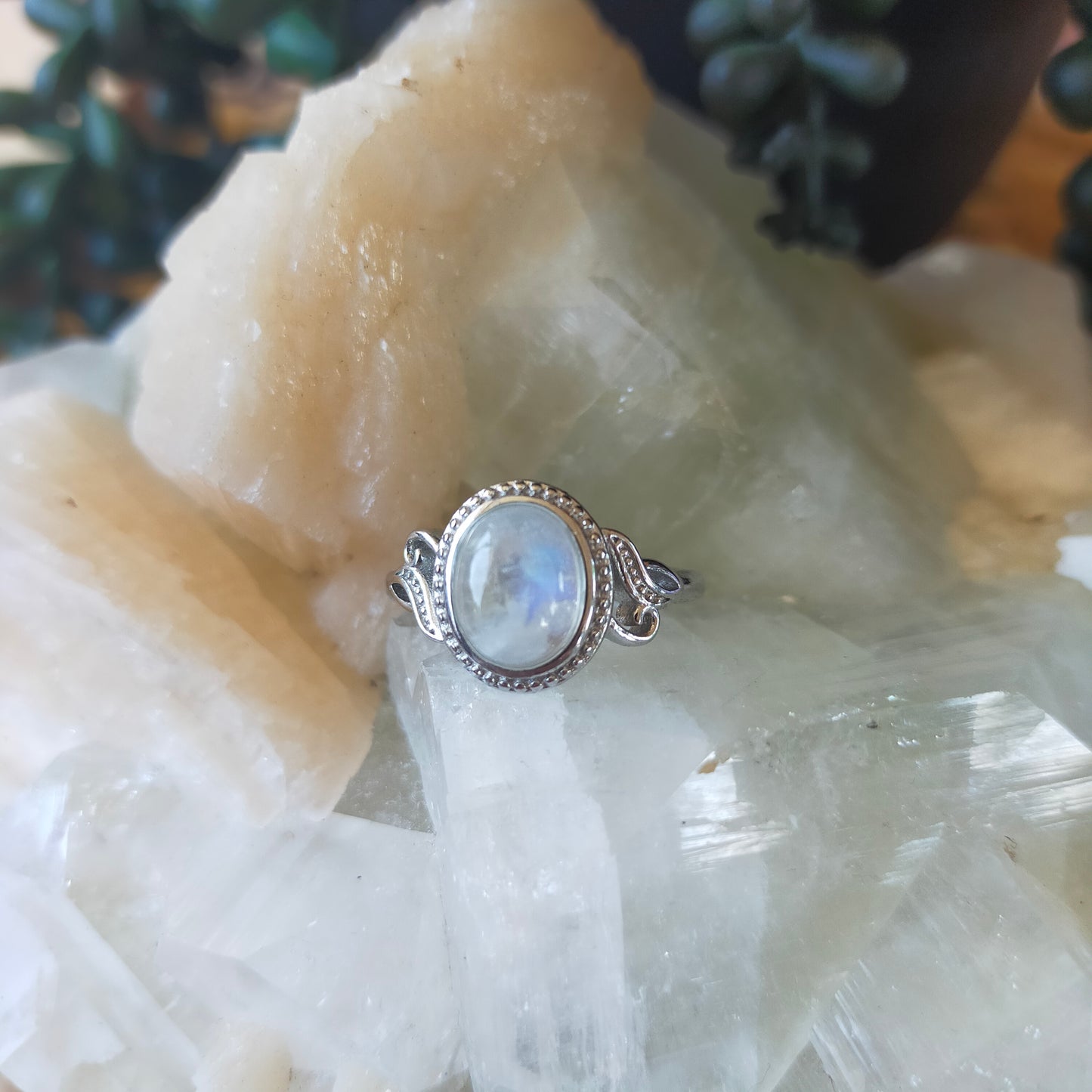 Sterling Silver Moonstone Ring