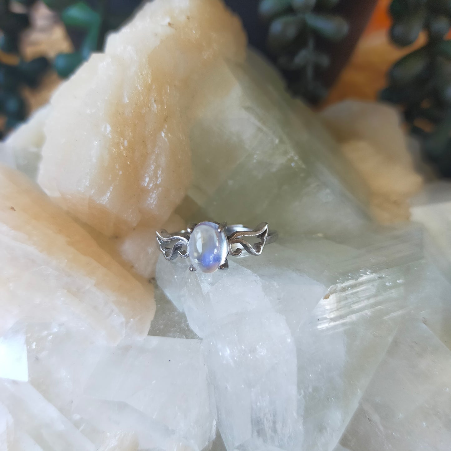 Sterling Silver Moonstone Ring