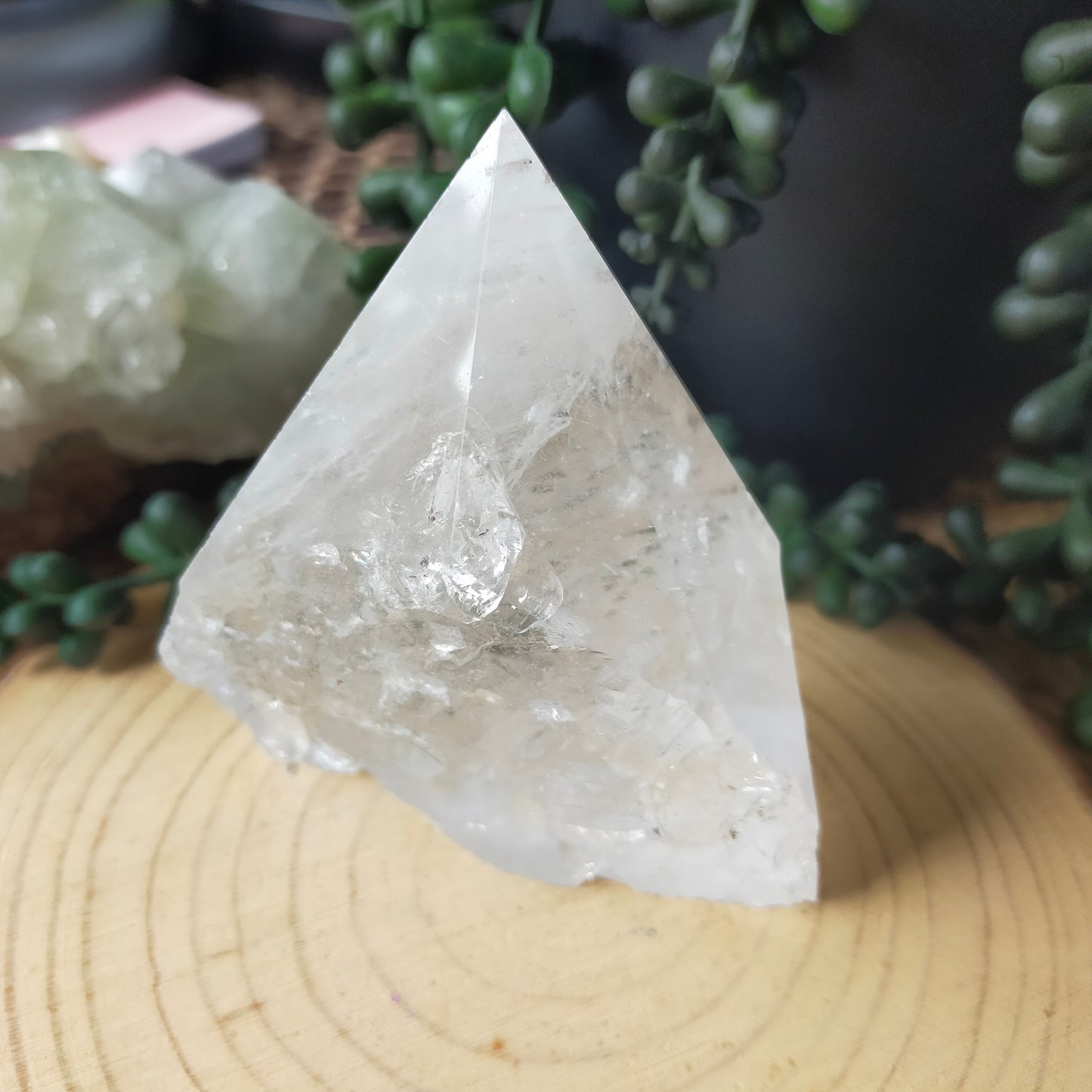 Clear Quartz Cut Base Point