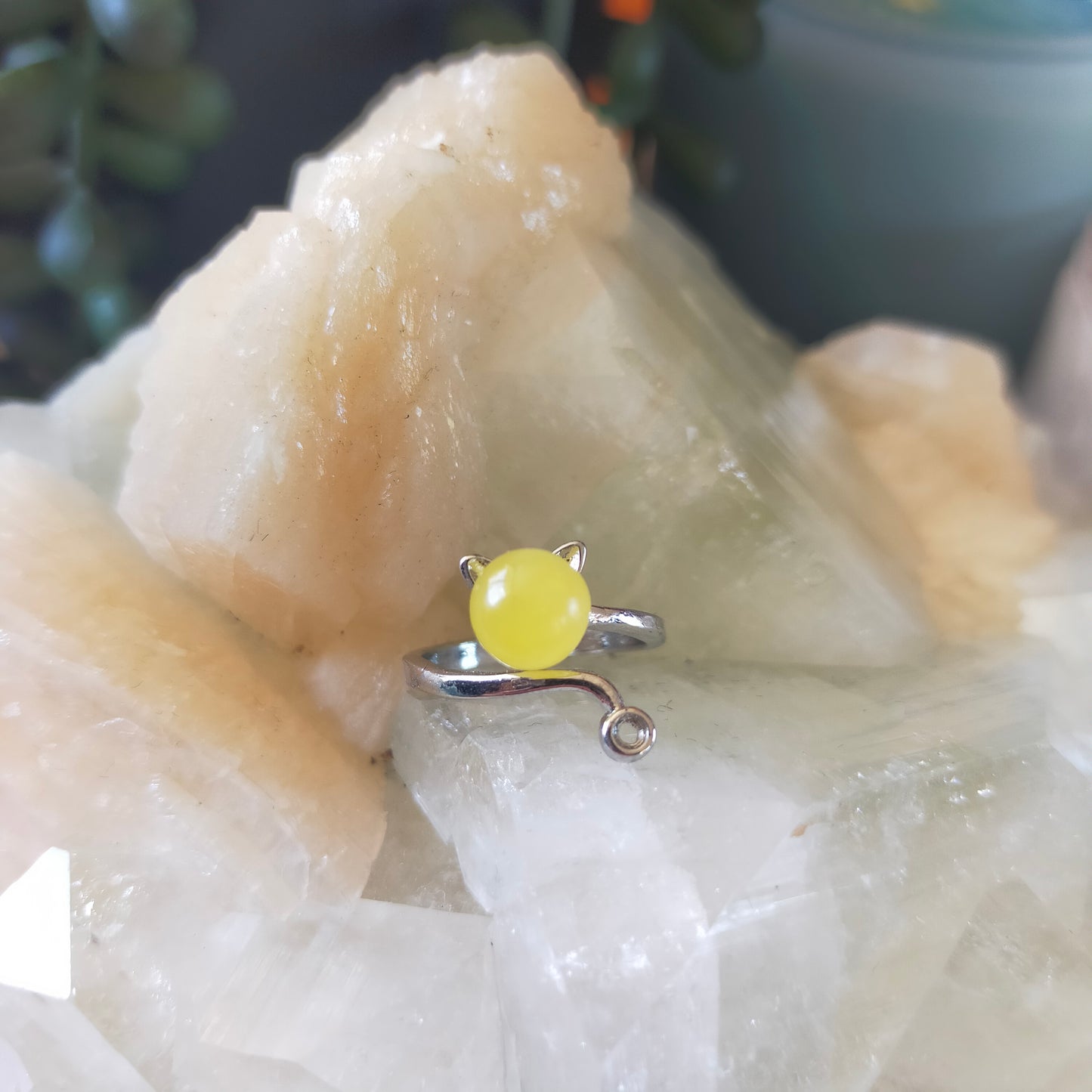 Yellow cat ring