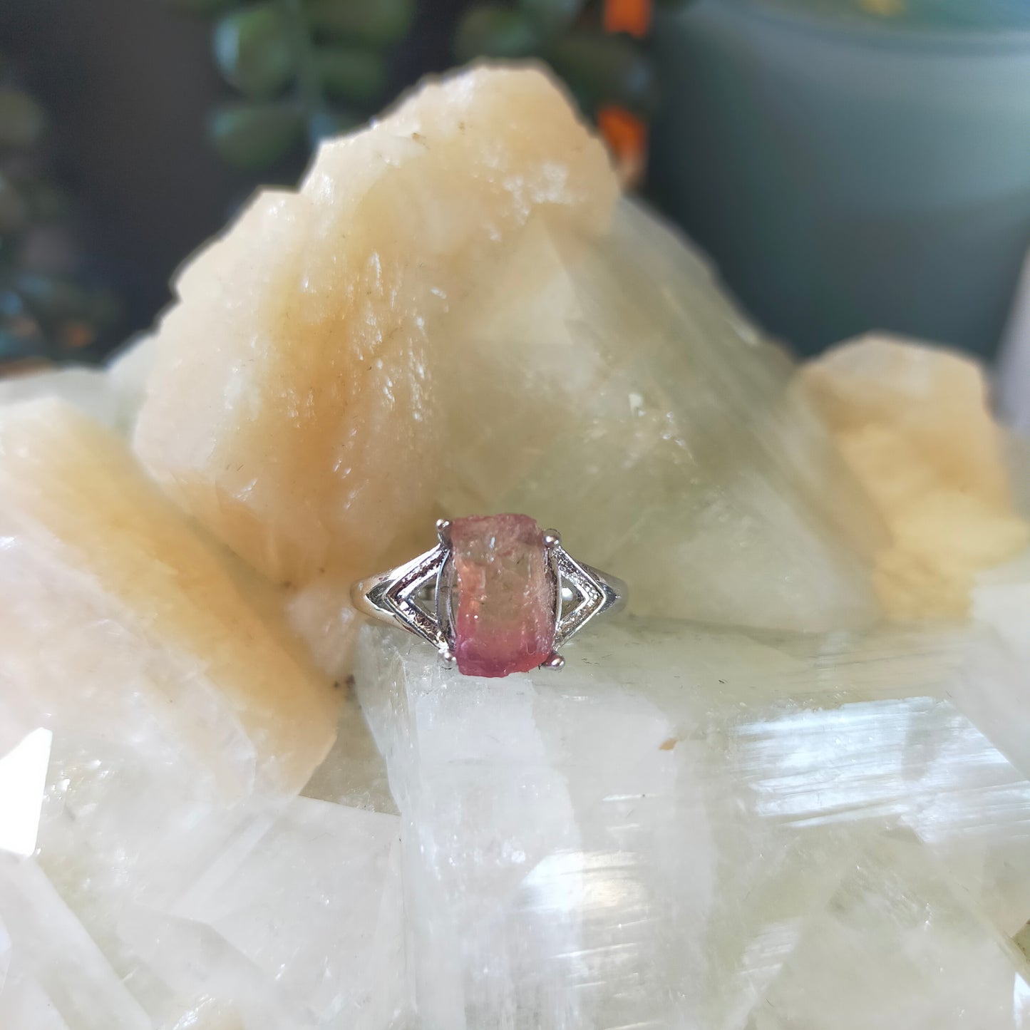 Raw Tourmaline Ring