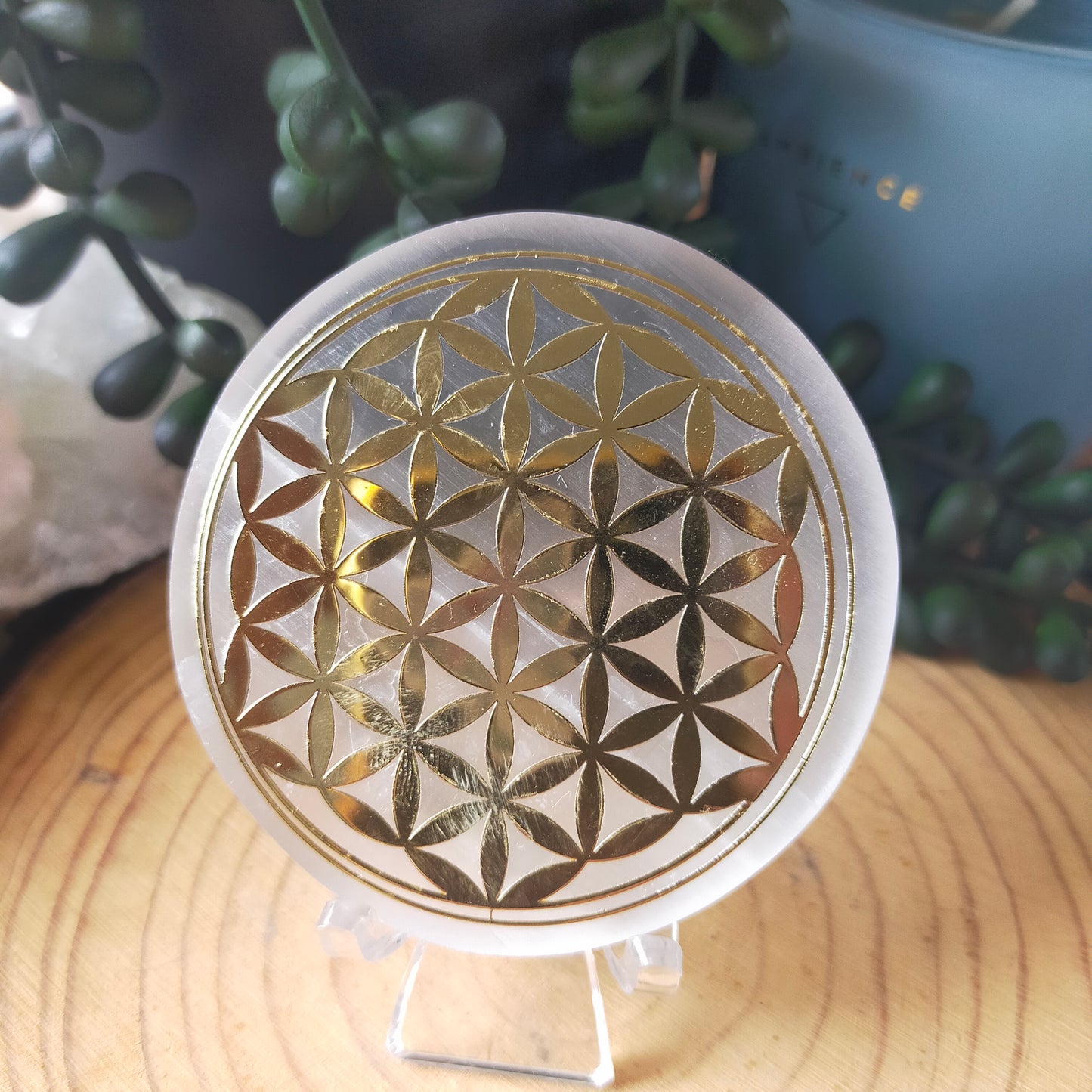 Patterned Satin Spar Plate