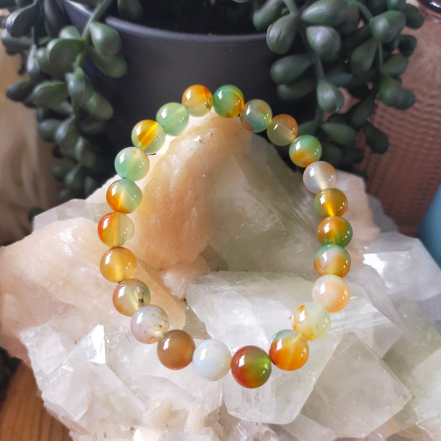 Dyed Agate Bracelet