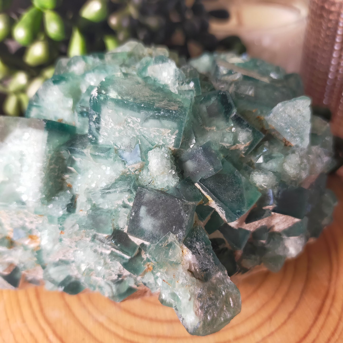 Large Green Fluorite Specimen