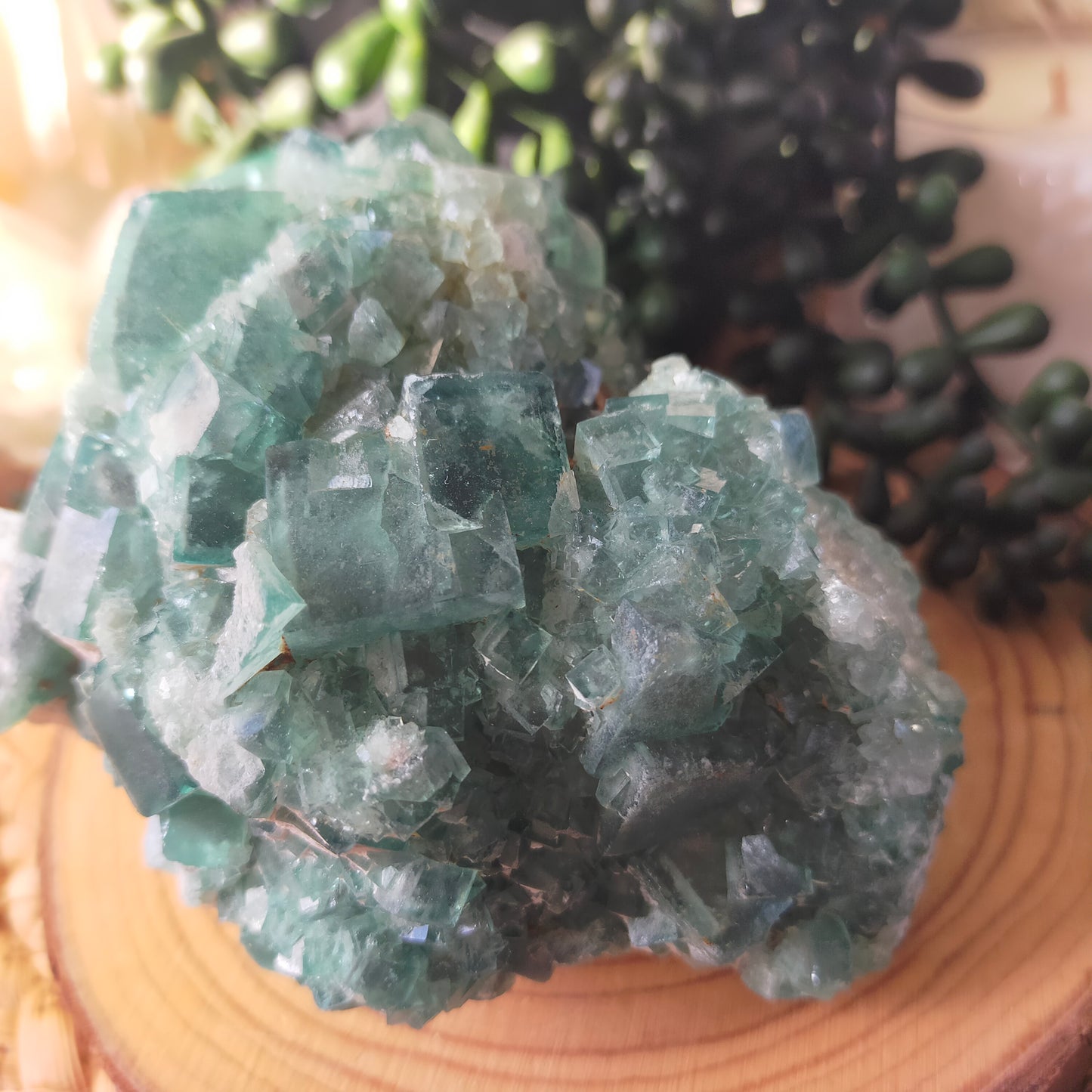Large Green Fluorite Specimen