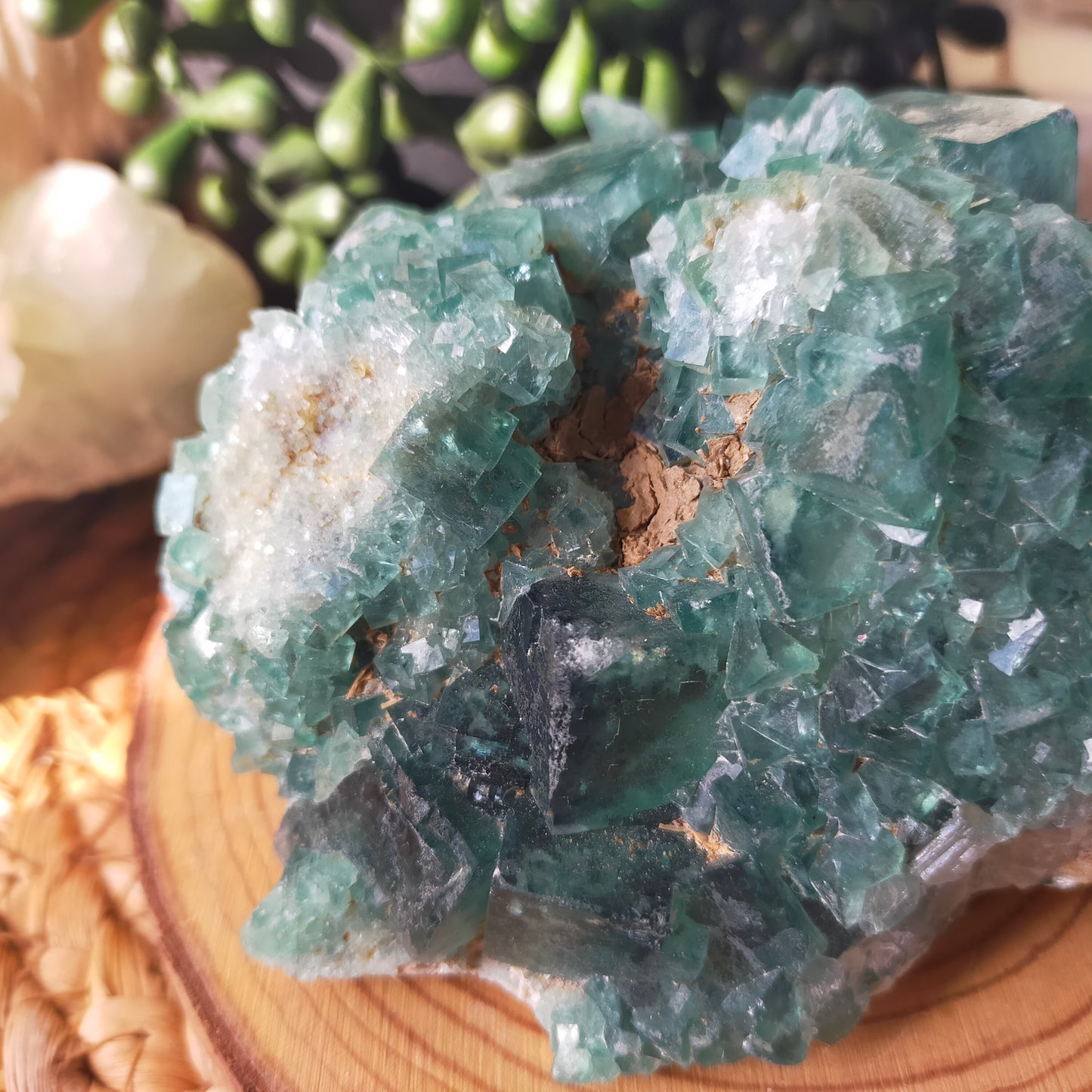Large Green Fluorite Specimen