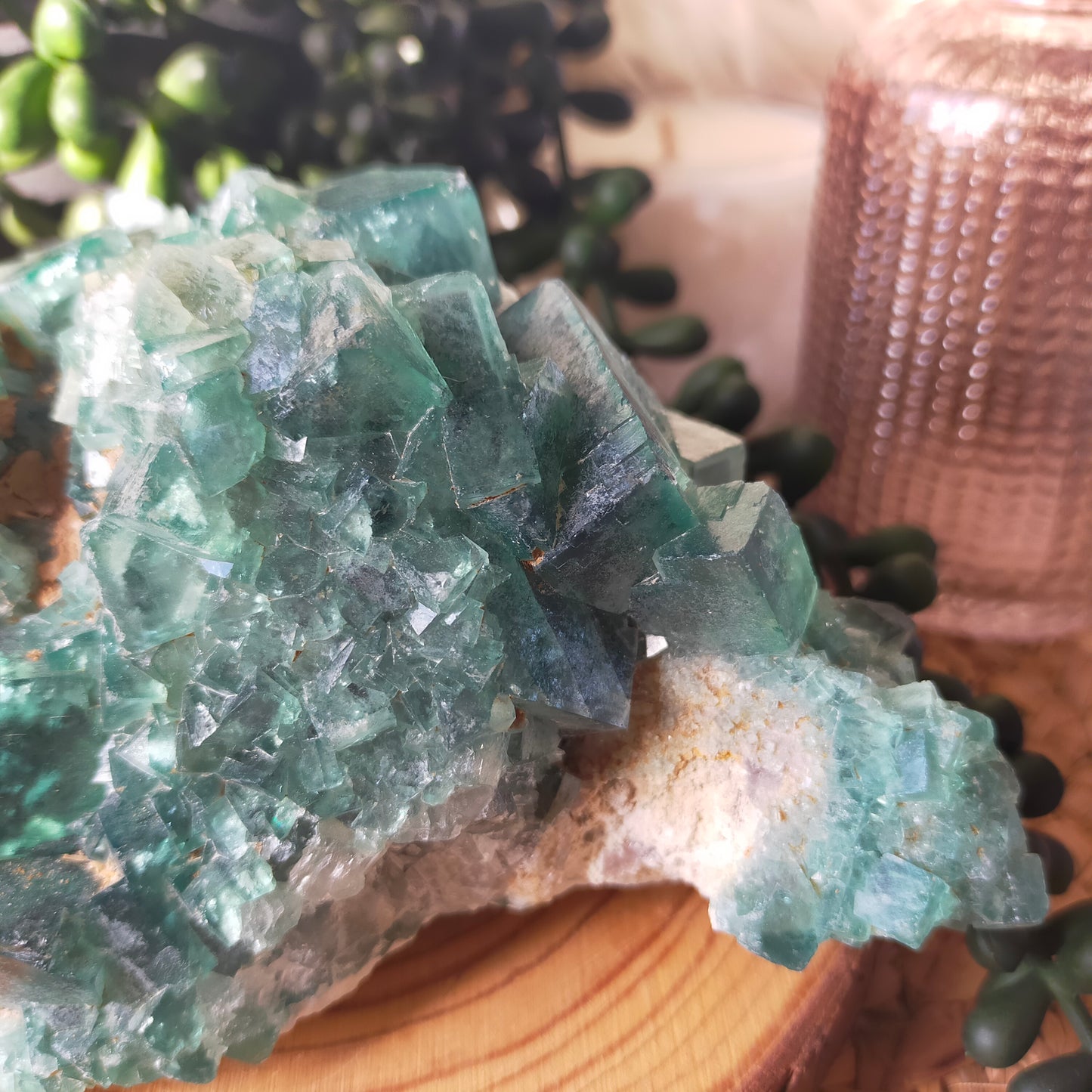 Large Green Fluorite Specimen