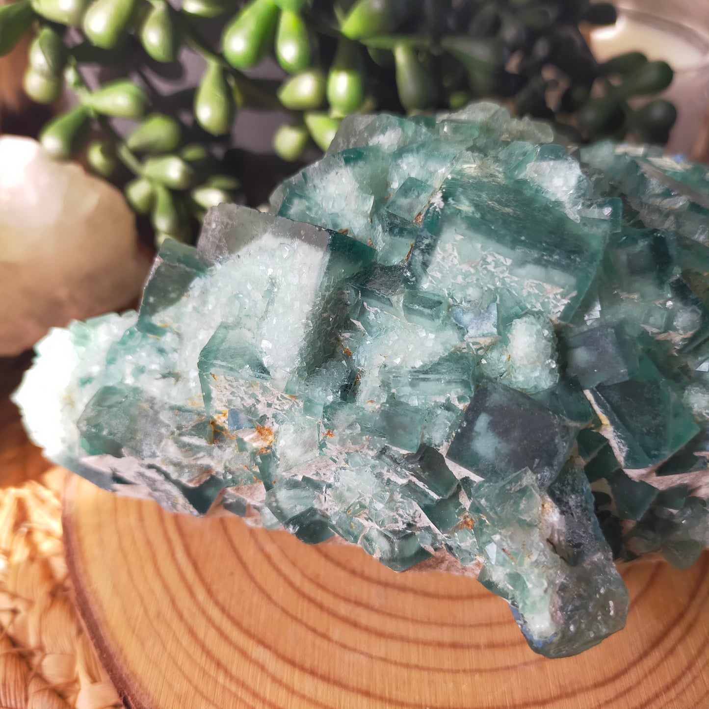 Large Green Fluorite Specimen