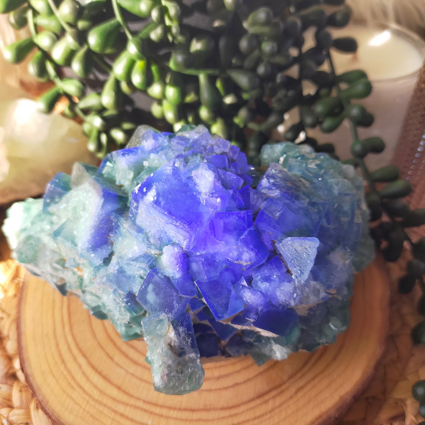 Large Green Fluorite Specimen