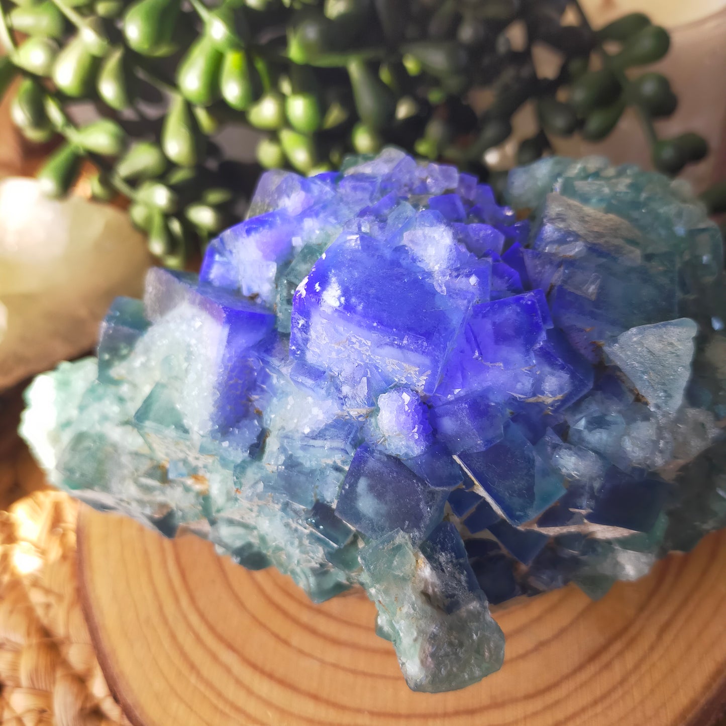 Large Green Fluorite Specimen