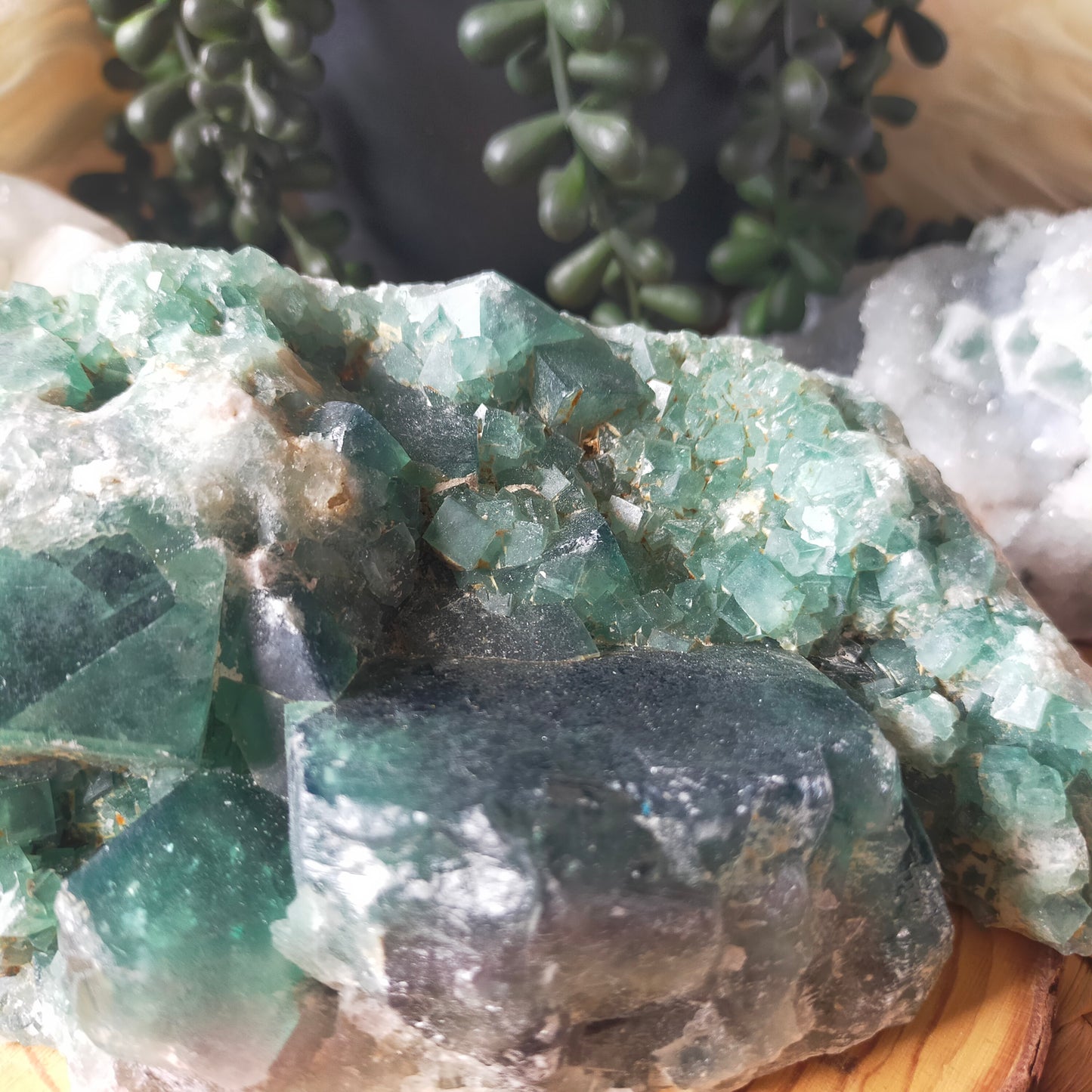 Large Green Fluorite Cluster