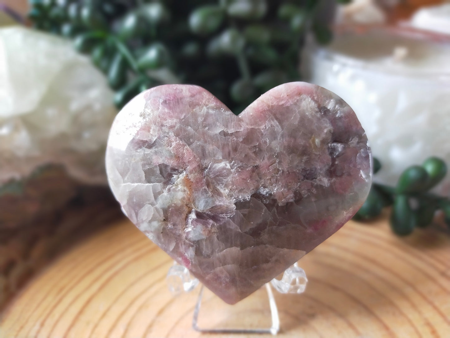 Pink Tourmaline Heart