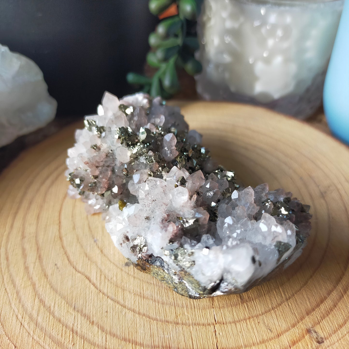 Pyrite/Quartz Cluster