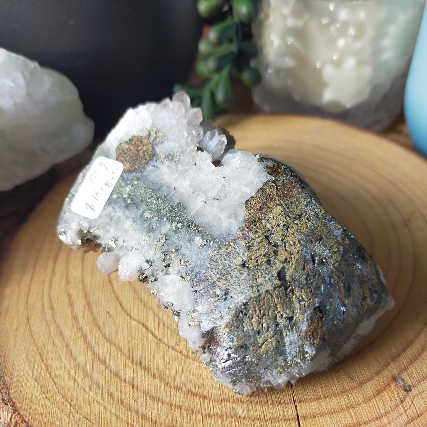 Pyrite/Quartz Cluster