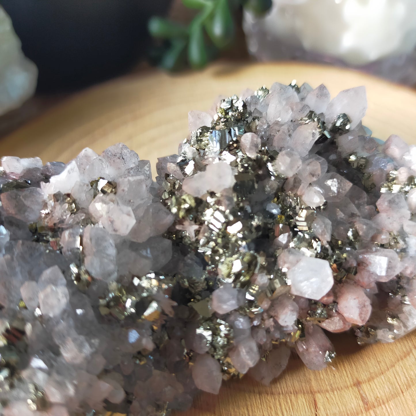 Pyrite/Quartz Cluster