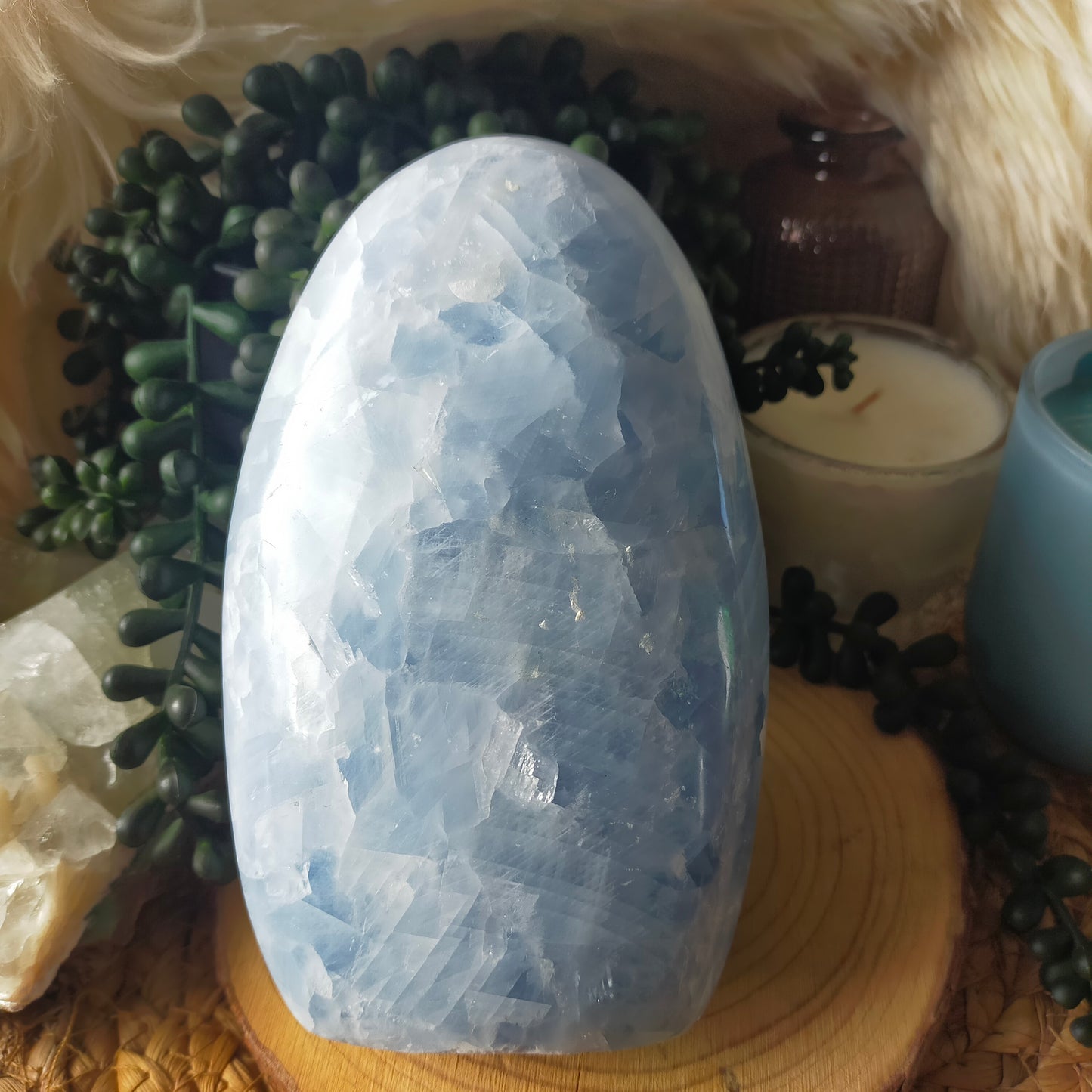 Blue Calcite Freeform