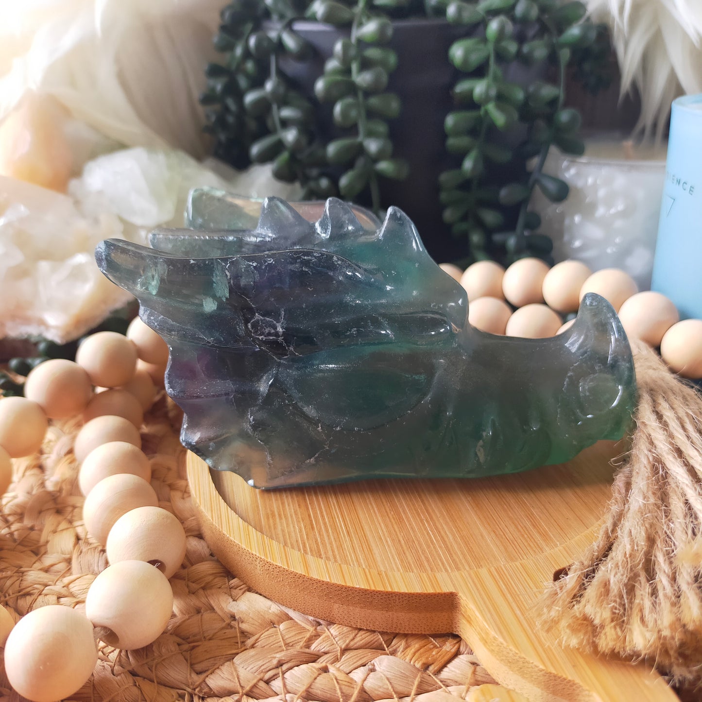 Fluorite Dragon Head