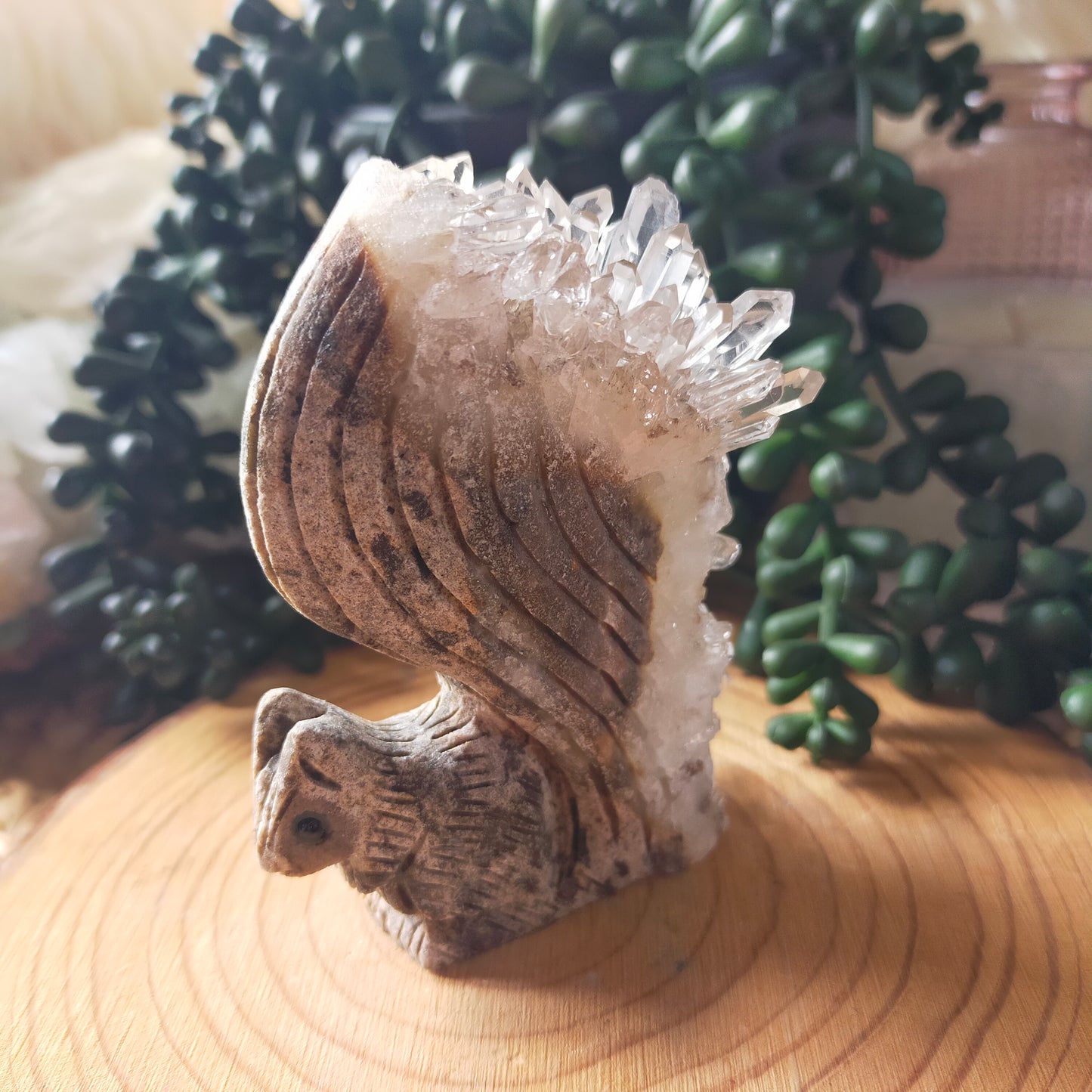 Clear Quartz Cluster Squirrels