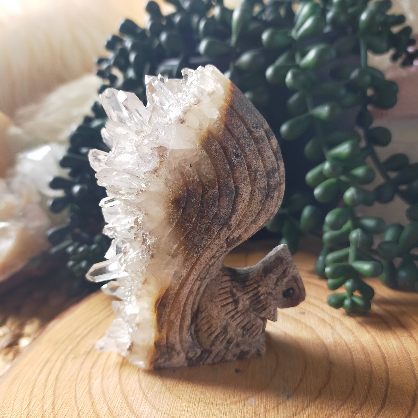 Clear Quartz Cluster Squirrels