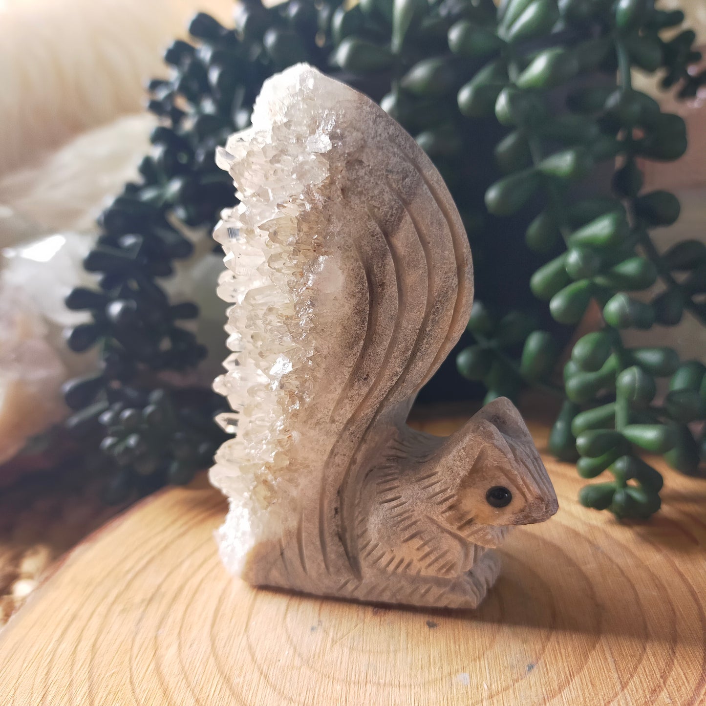 Clear Quartz Cluster Squirrels