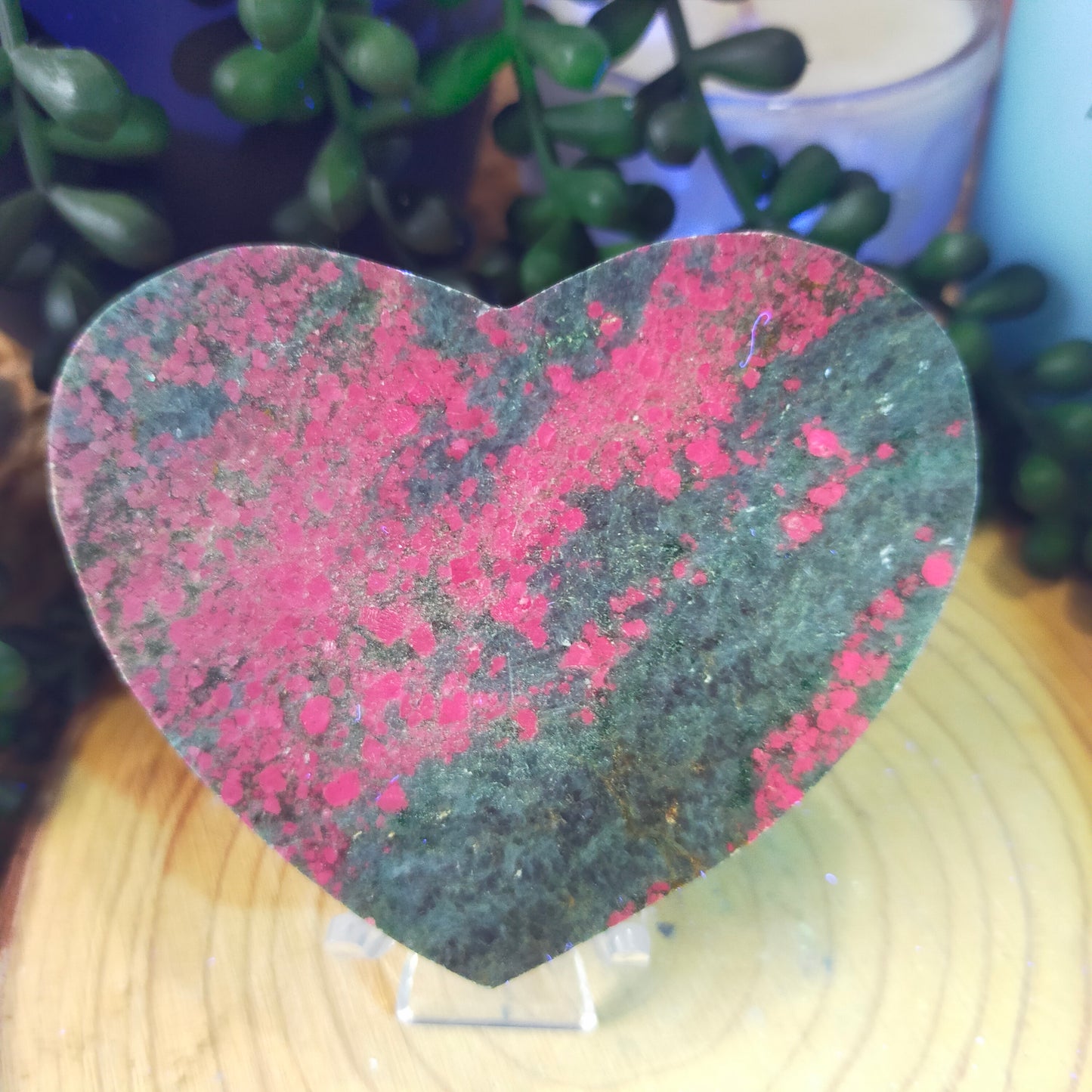 Ruby Kyanite Heart