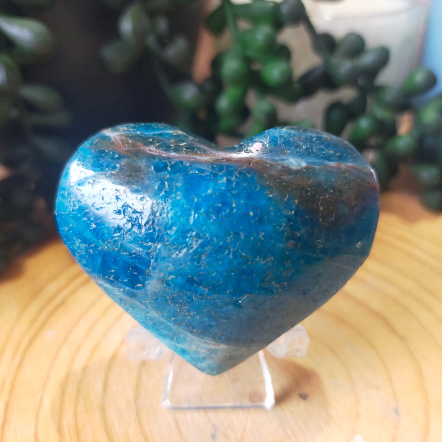 Blue Apatite Heart