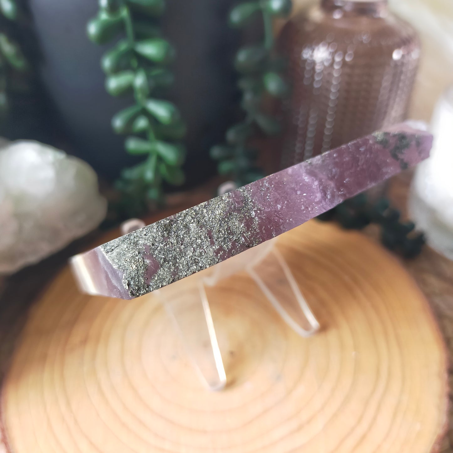 Fluorite with Pyrite Slabs