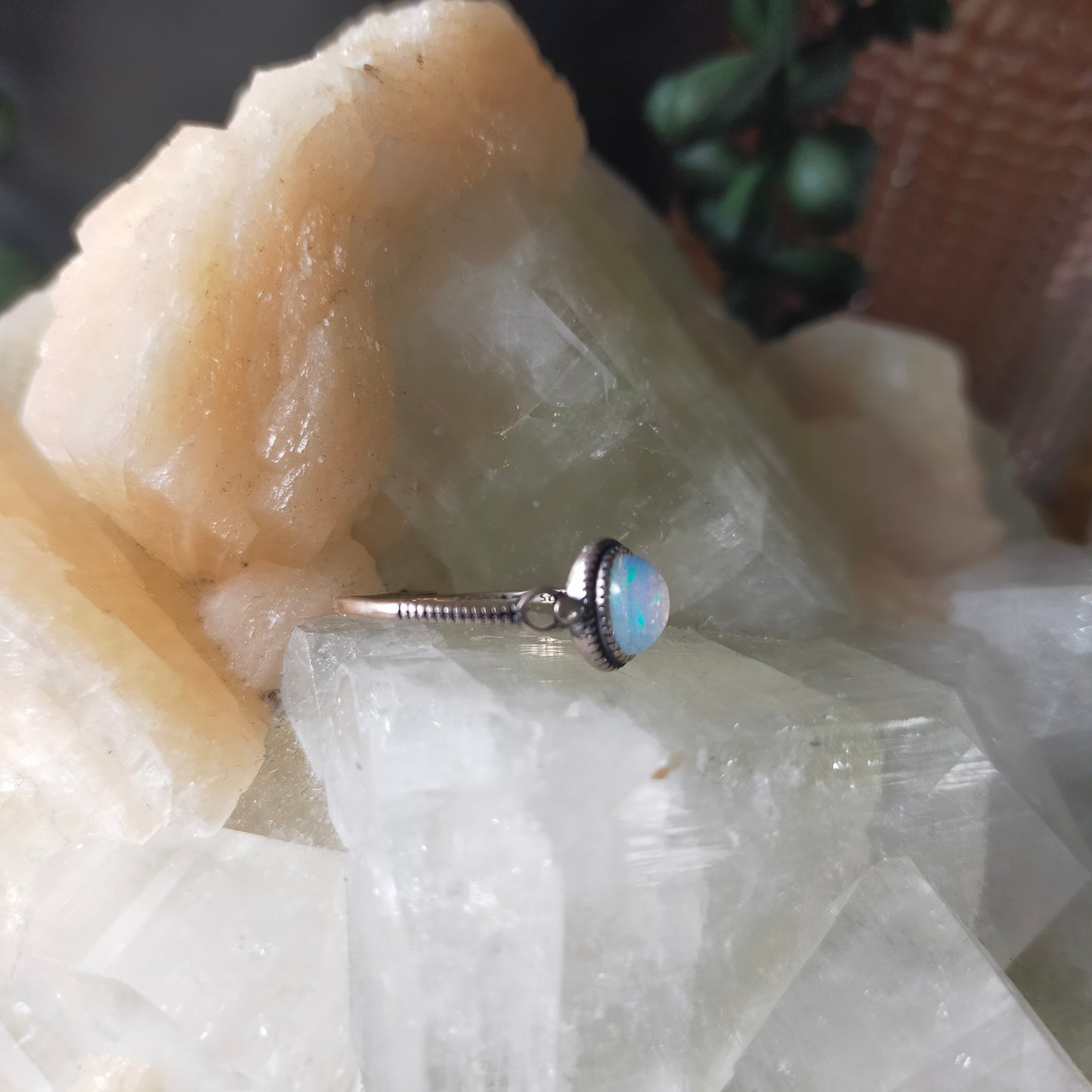 Sterling Silver Opal Ring