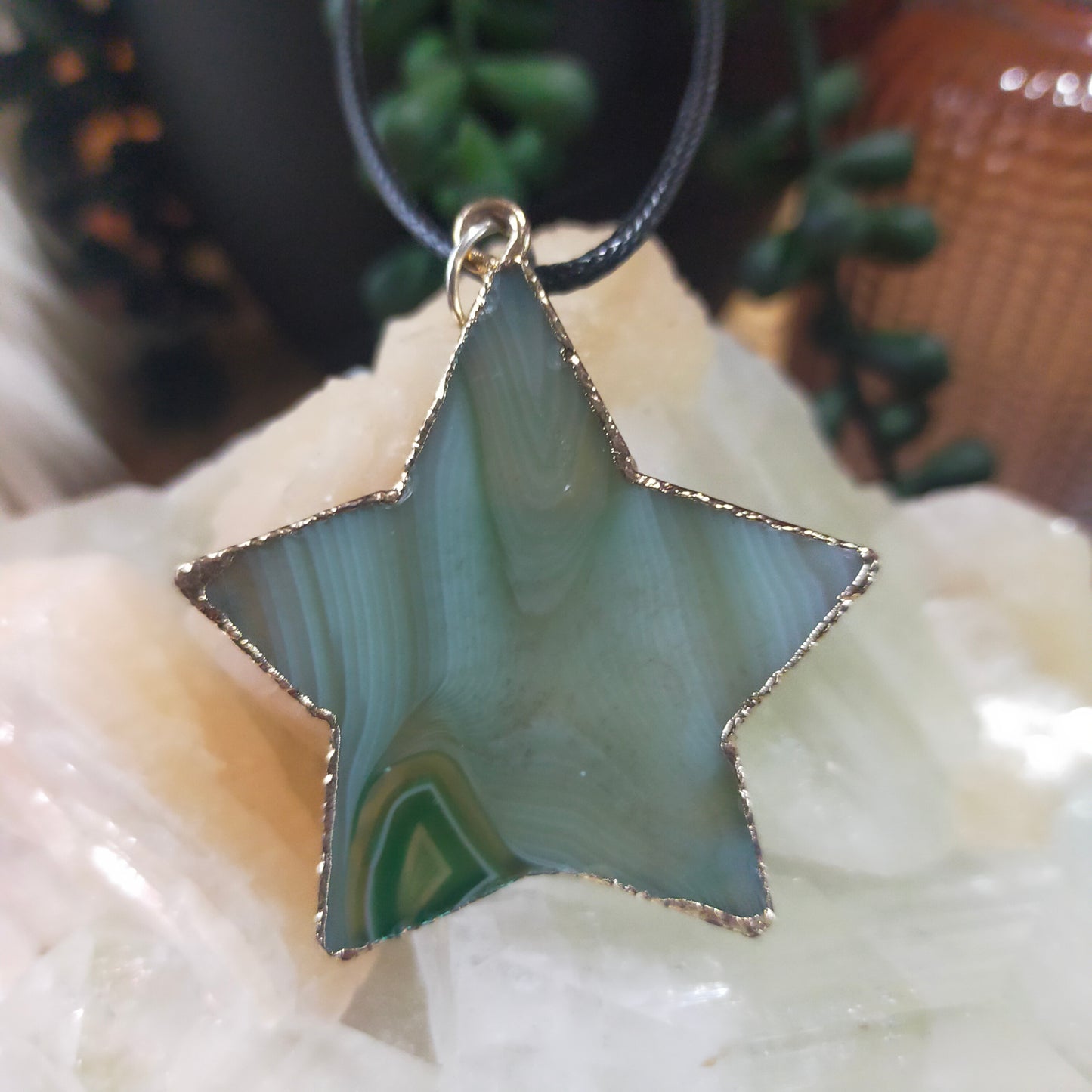 Dyed Agate Star Necklaces
