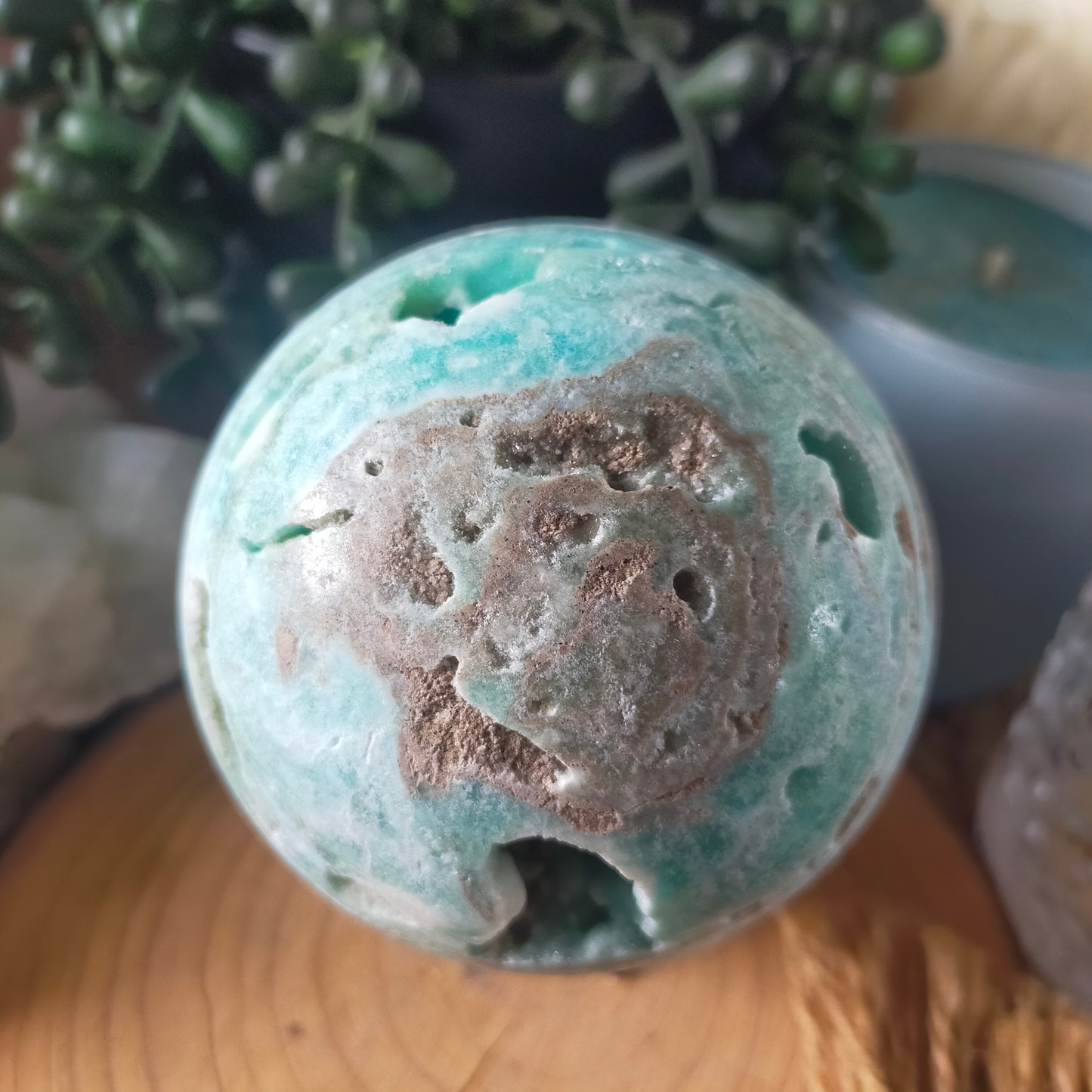 Hemimorphite Sphere