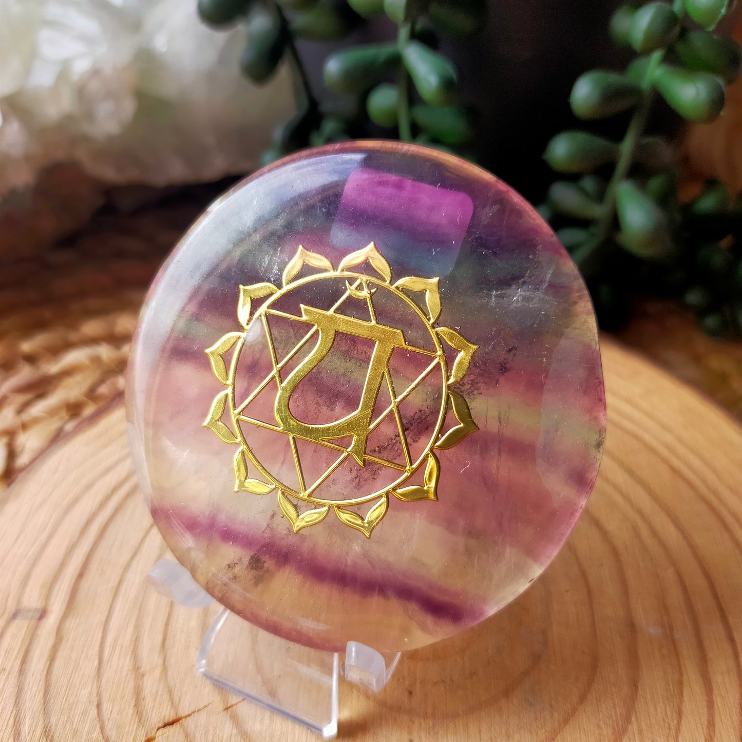 Chakra Fluorite Rounds