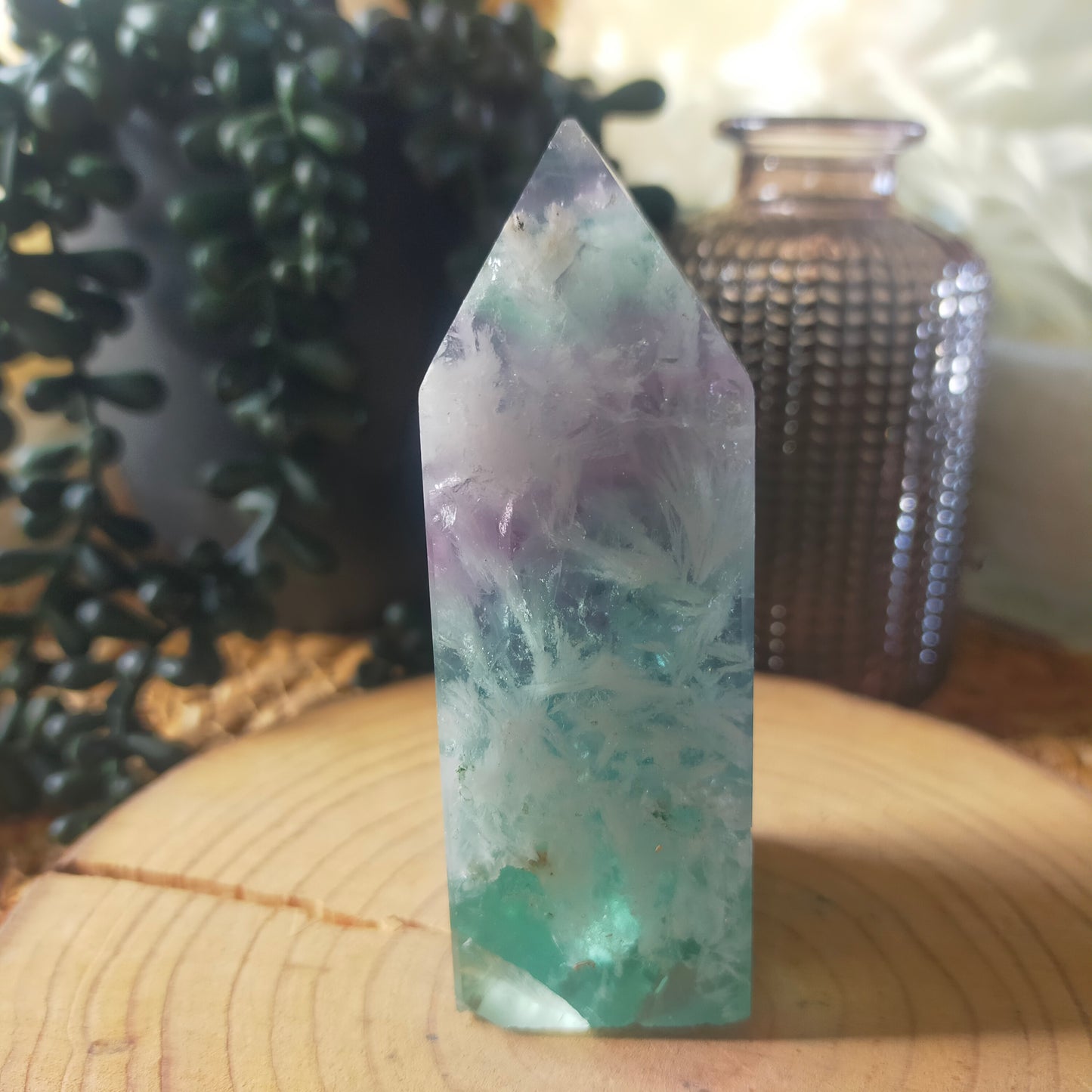 Feather Fluorite Chunky Point
