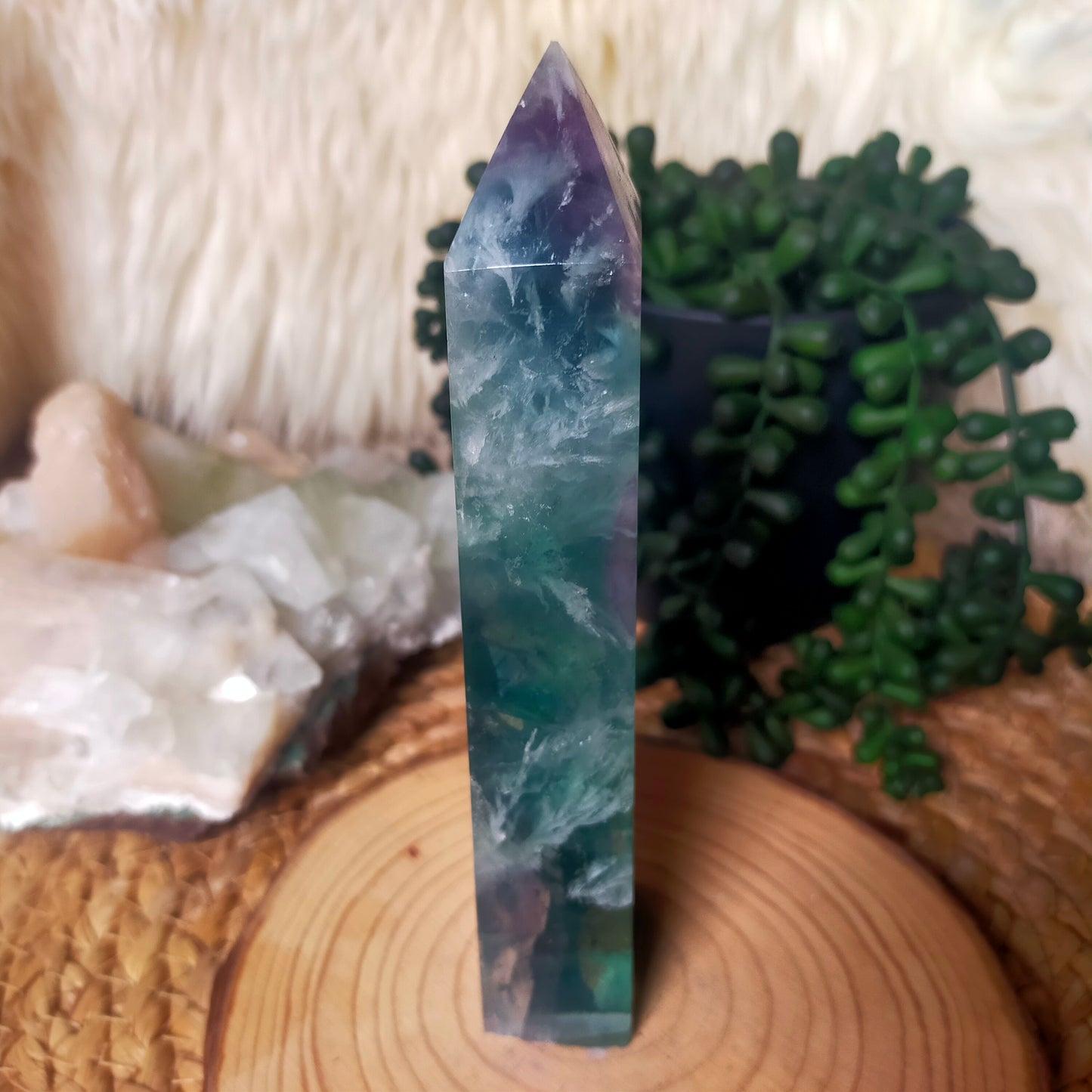 Feather Fluorite Tower