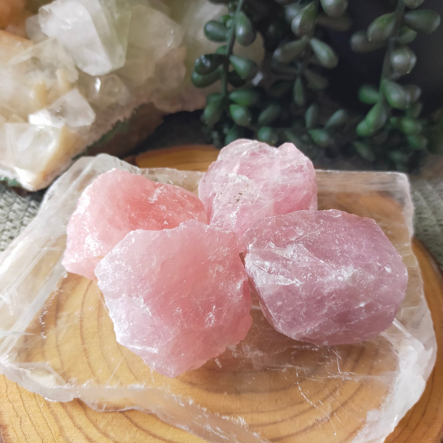 Raw Rose Quartz Chunks