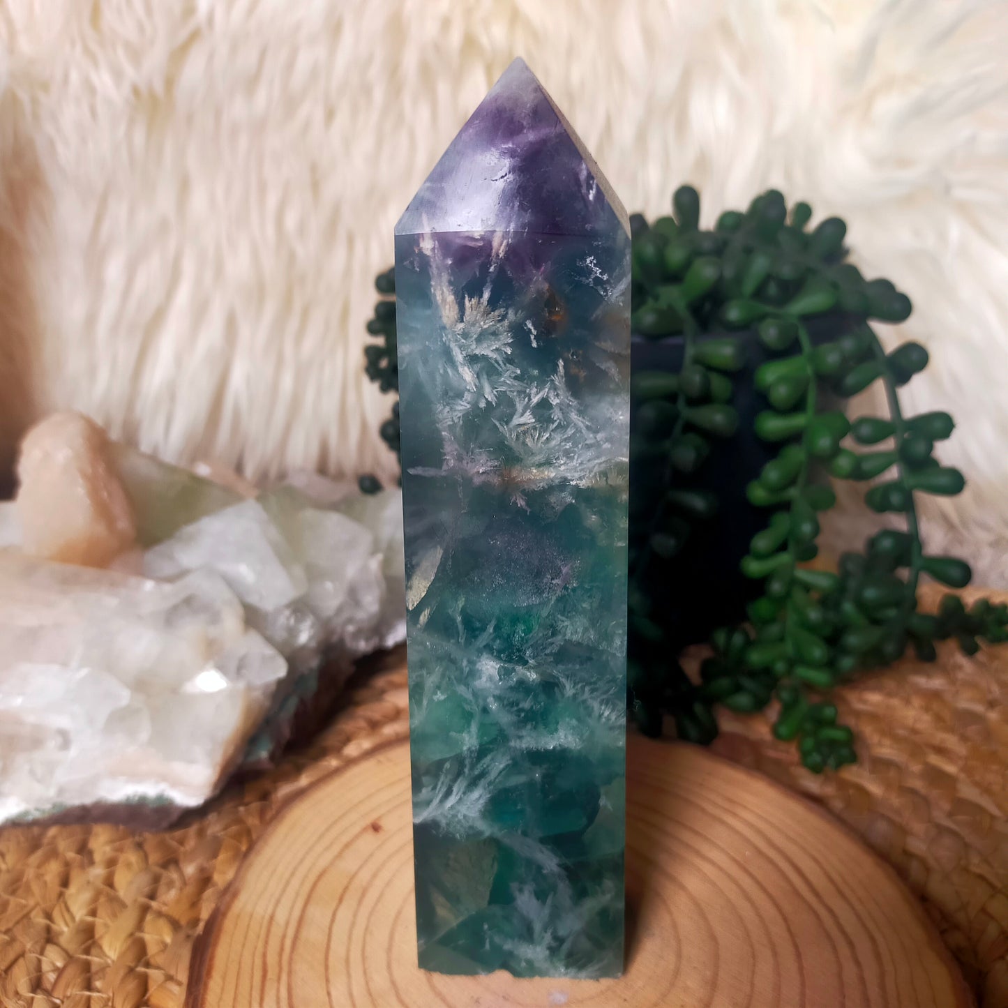 Feather Fluorite Tower
