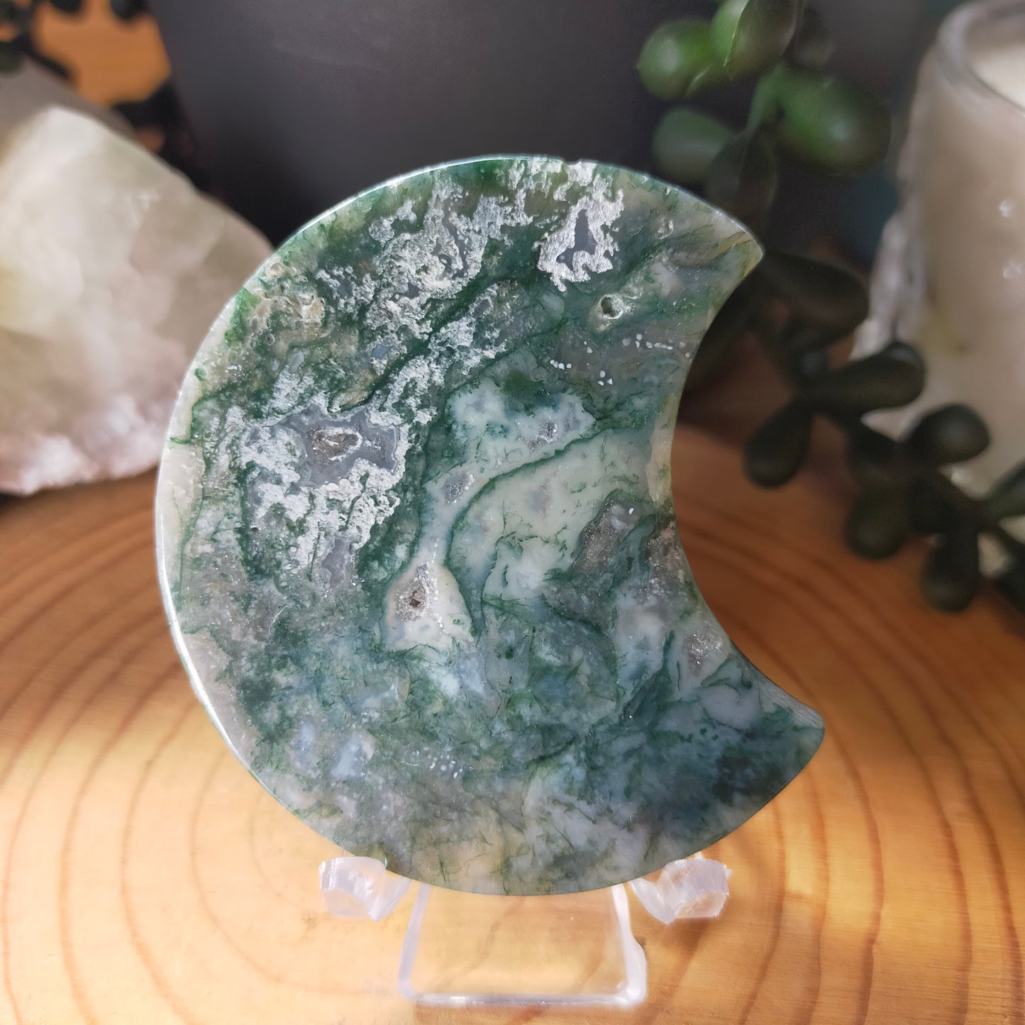 Moss Agate Moon