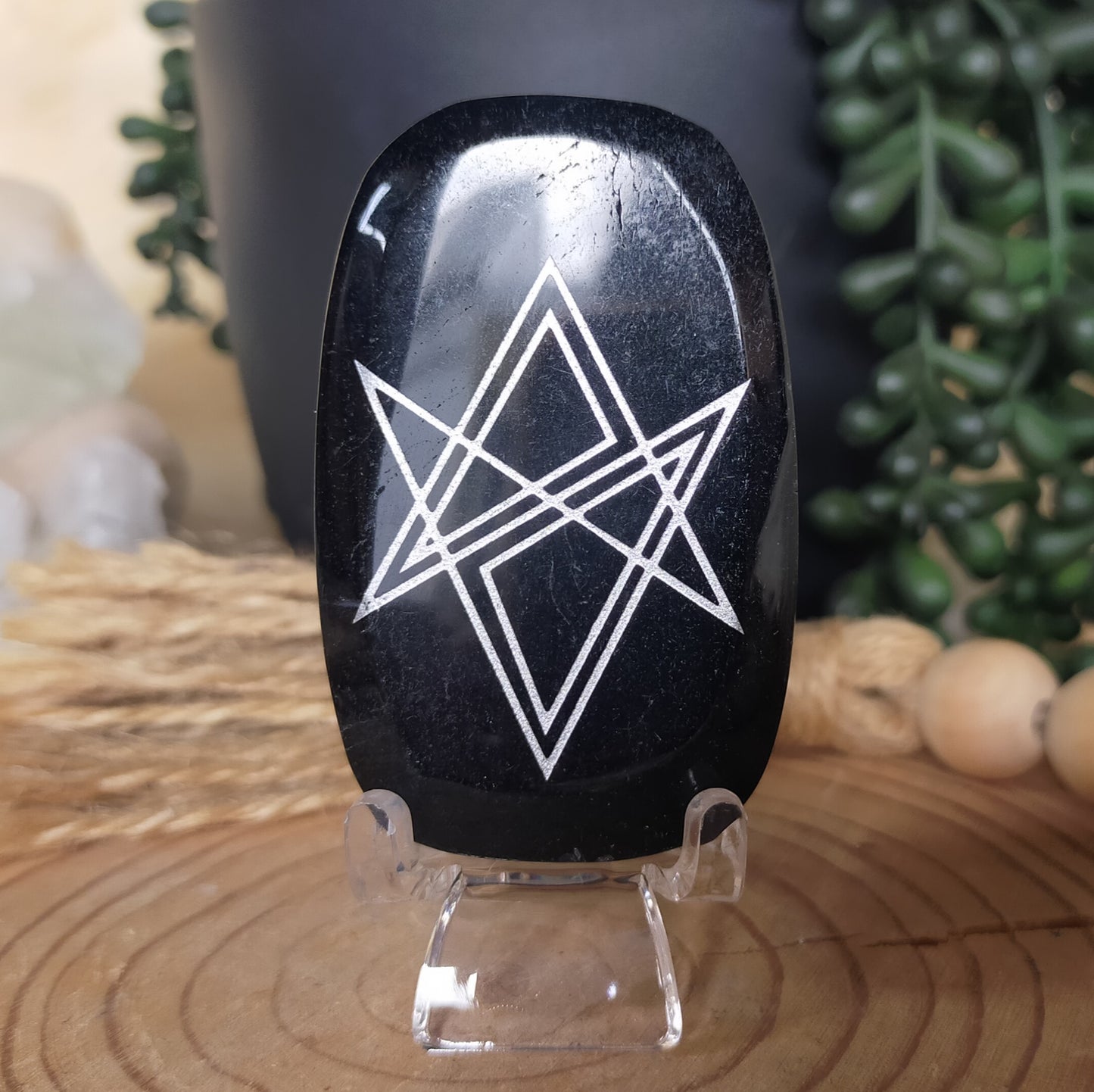 Black Obsidian Palmstones