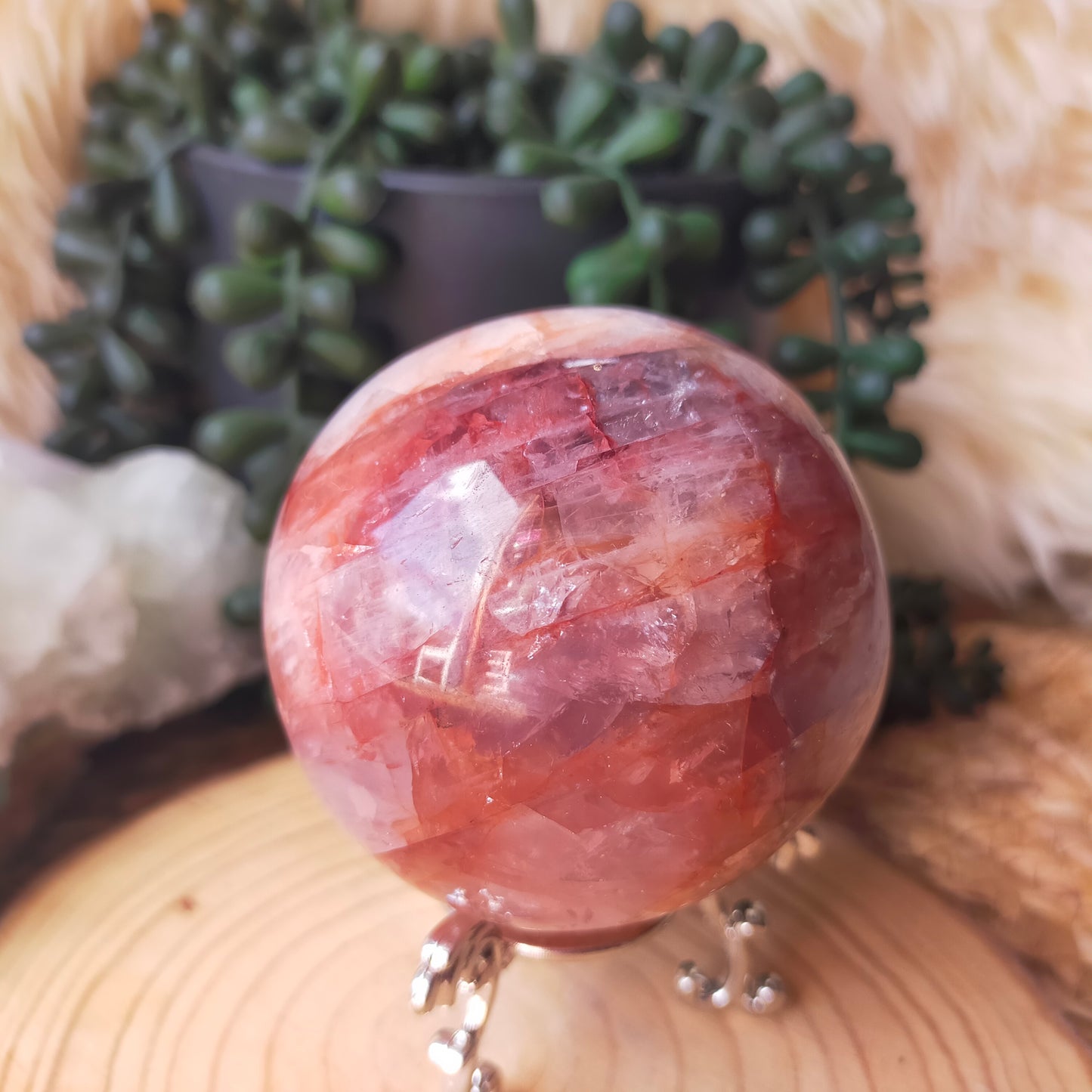 Fire Quartz Sphere