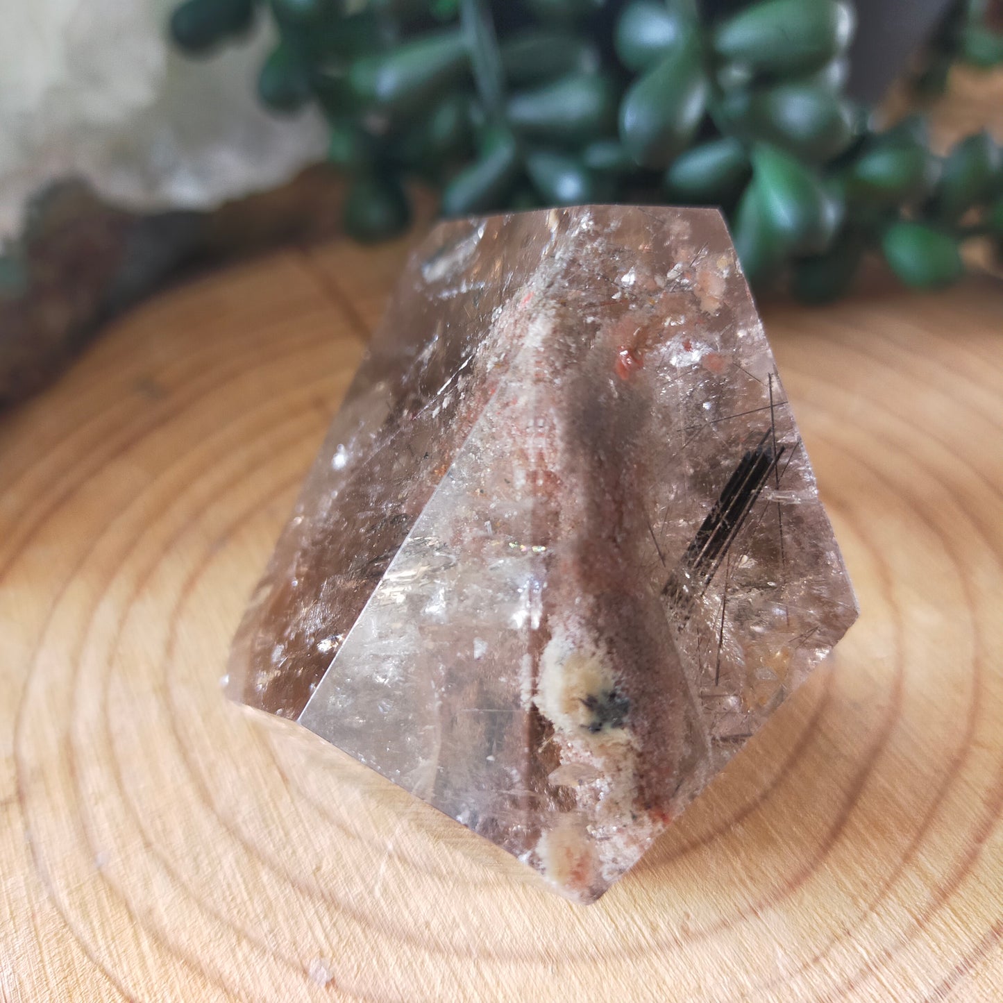 Garden Quartz Freeform with Rutile
