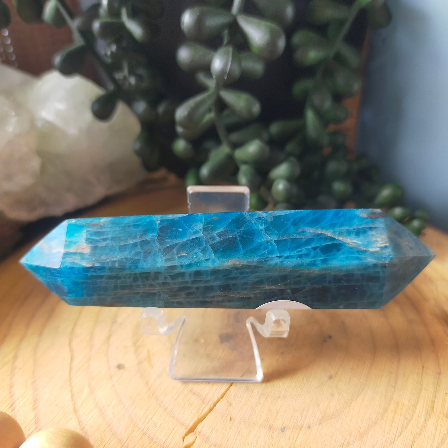 Blue Apatite Double Terminated Point