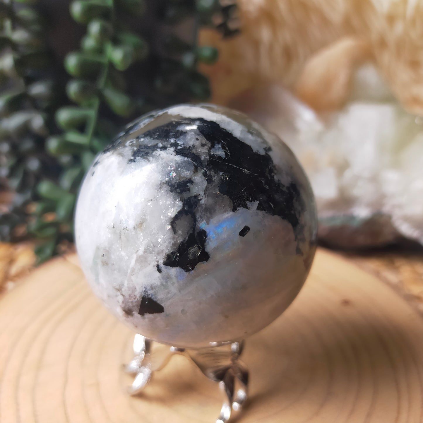 Rainbow Moonstone Sphere