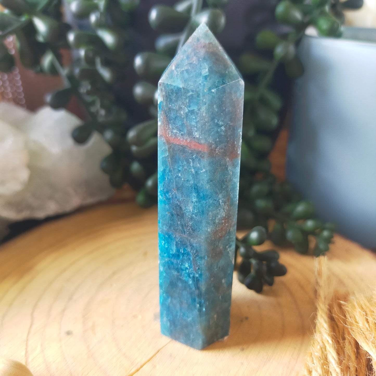 Blue Apatite Point
