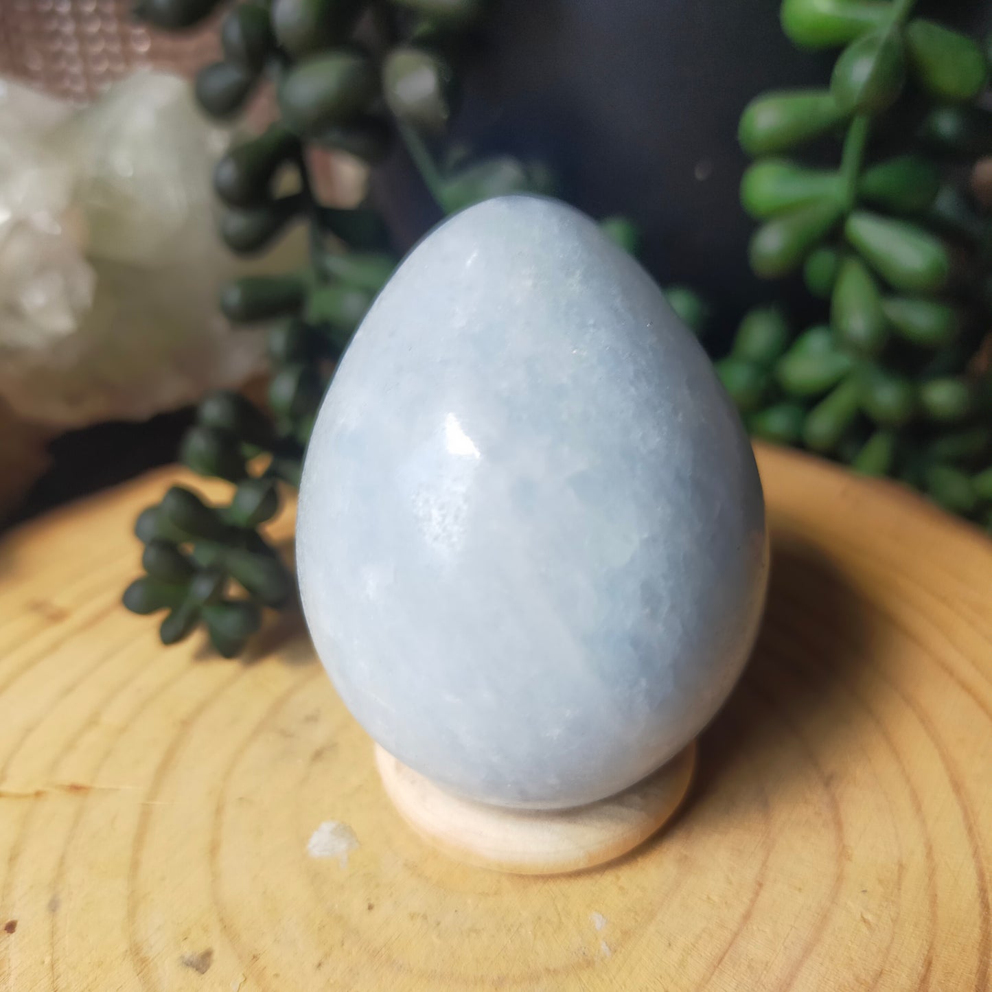 Blue Calcite Egg