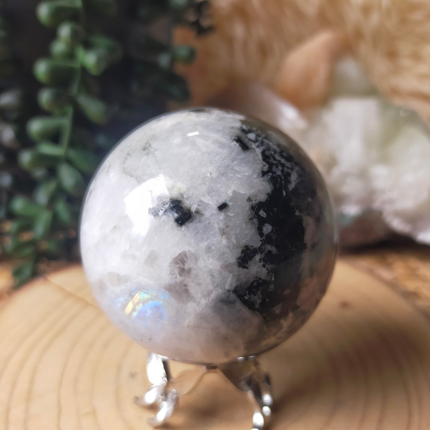 Rainbow Moonstone Sphere