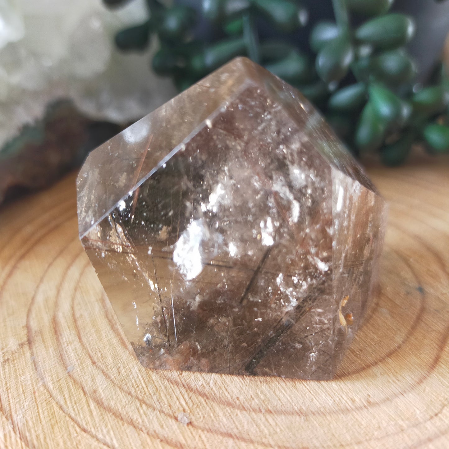 Garden Quartz Freeform with Rutile